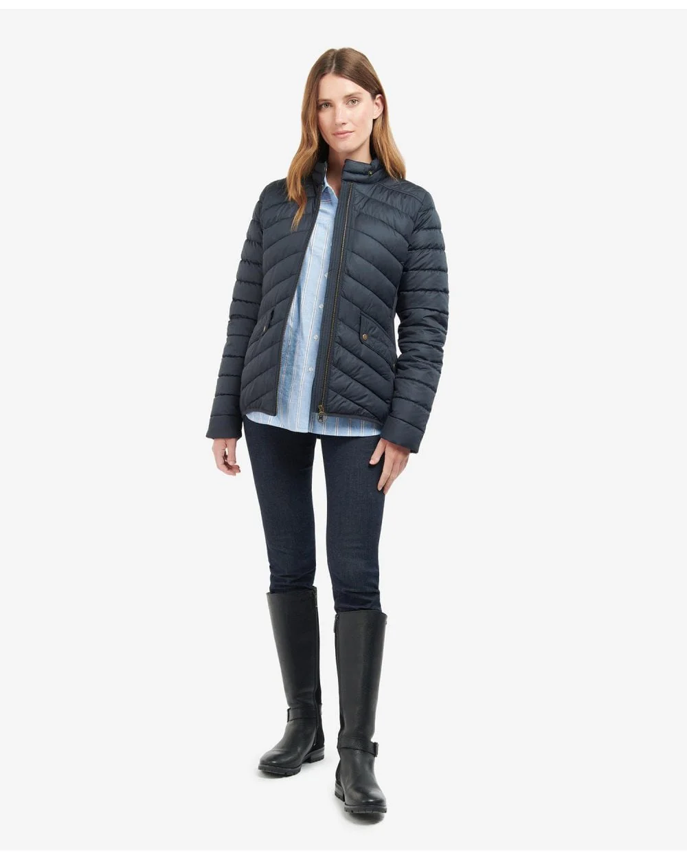 Stretch Cavalry Quilted Jacket - Image 7