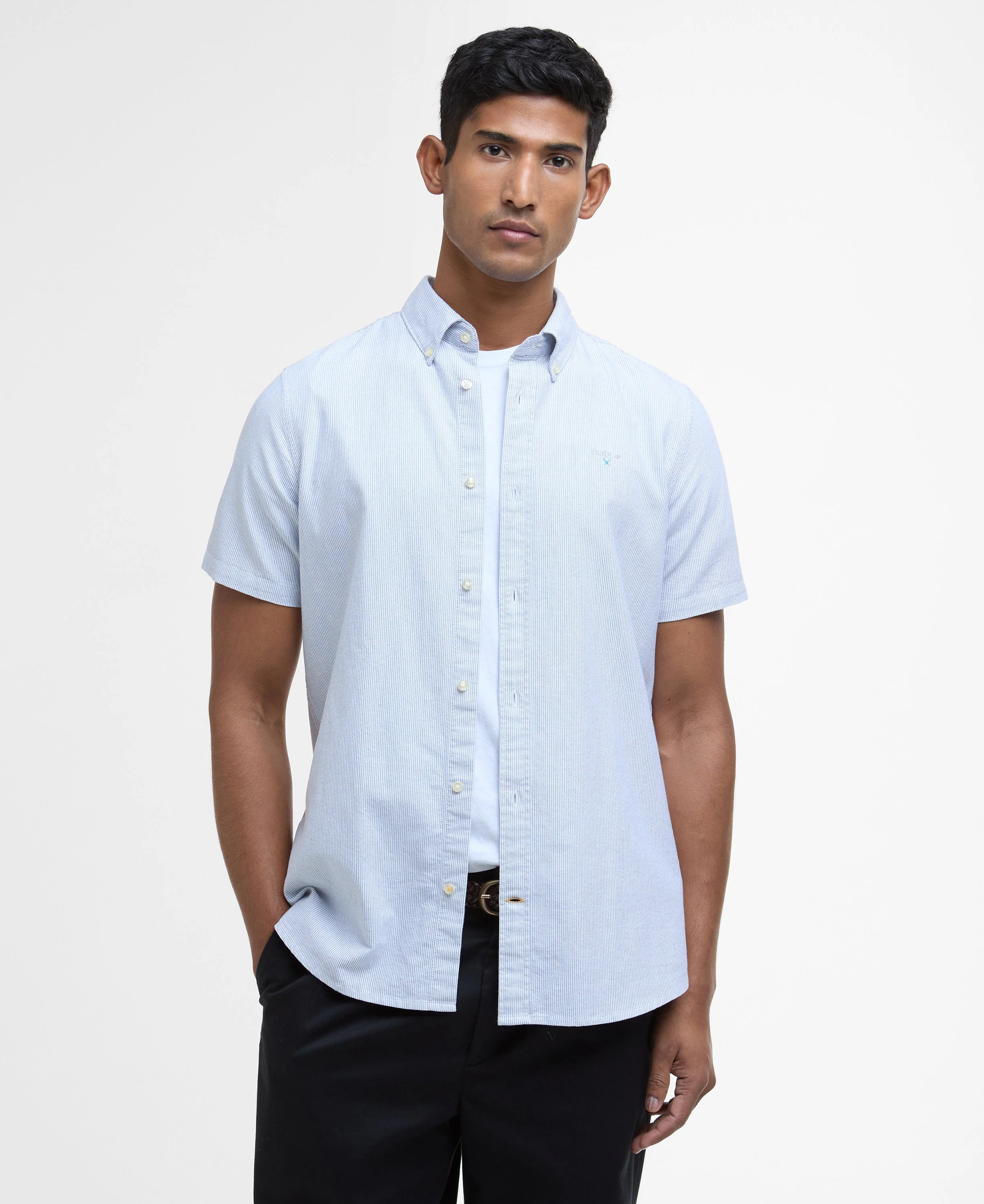 Striped Oxtown Short Sleeve Tailored Shirt - Image 5