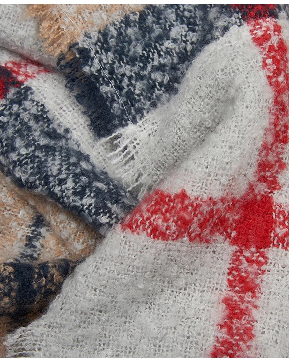 Tartan Boucle Scarf - Image 46
