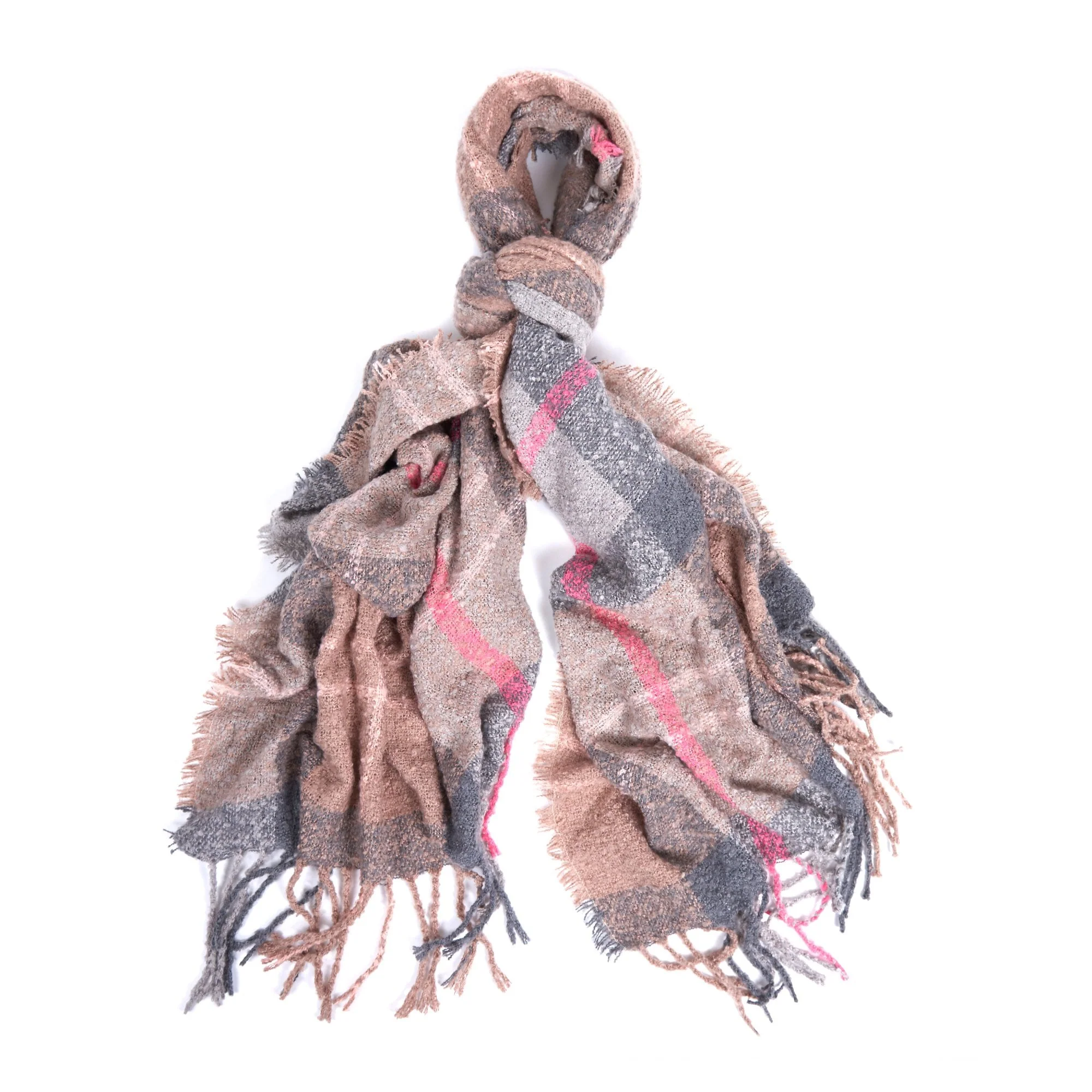 Tartan Boucle Scarf - Image 8