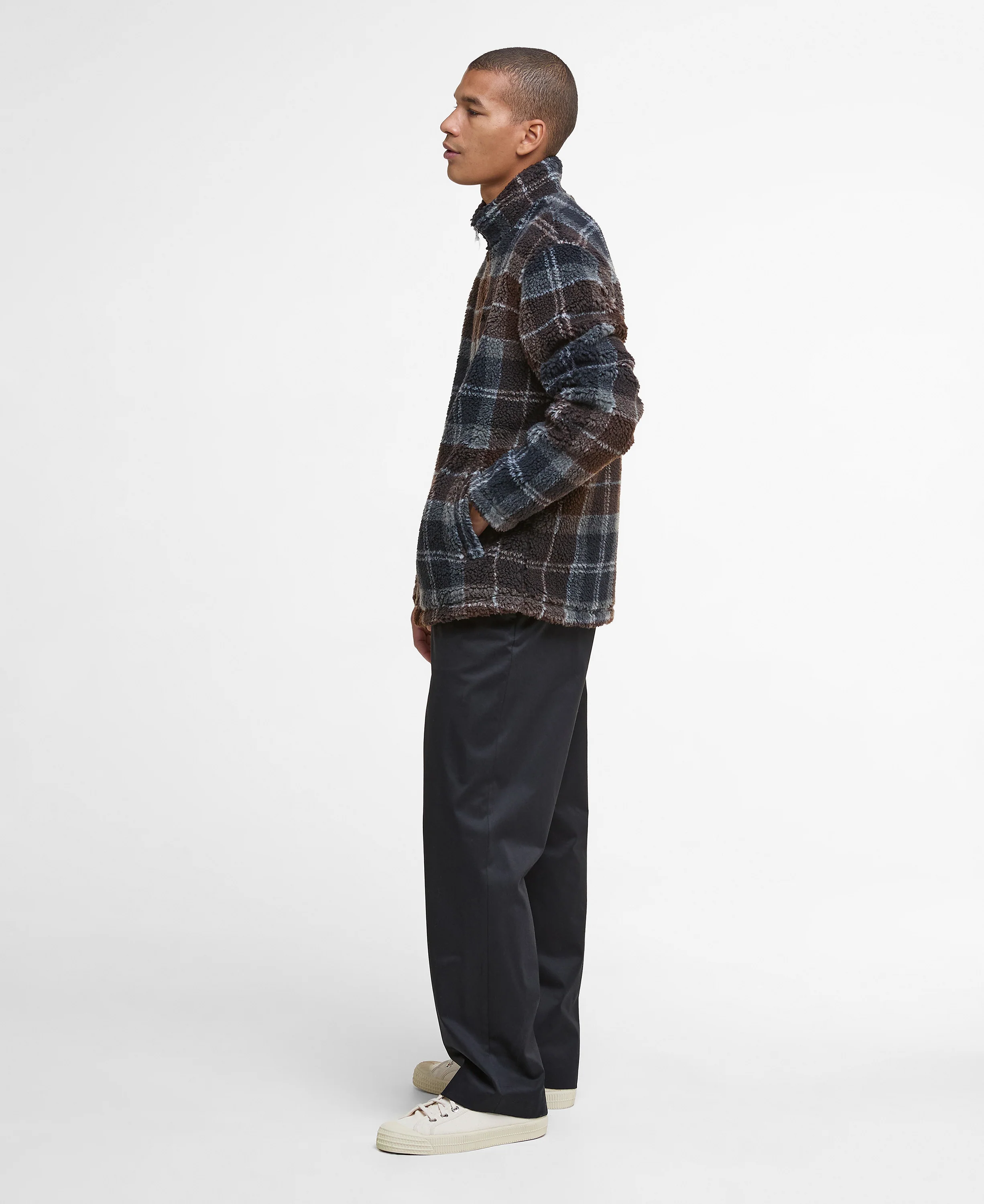 Tartan Fleece Zip Through - Image 2