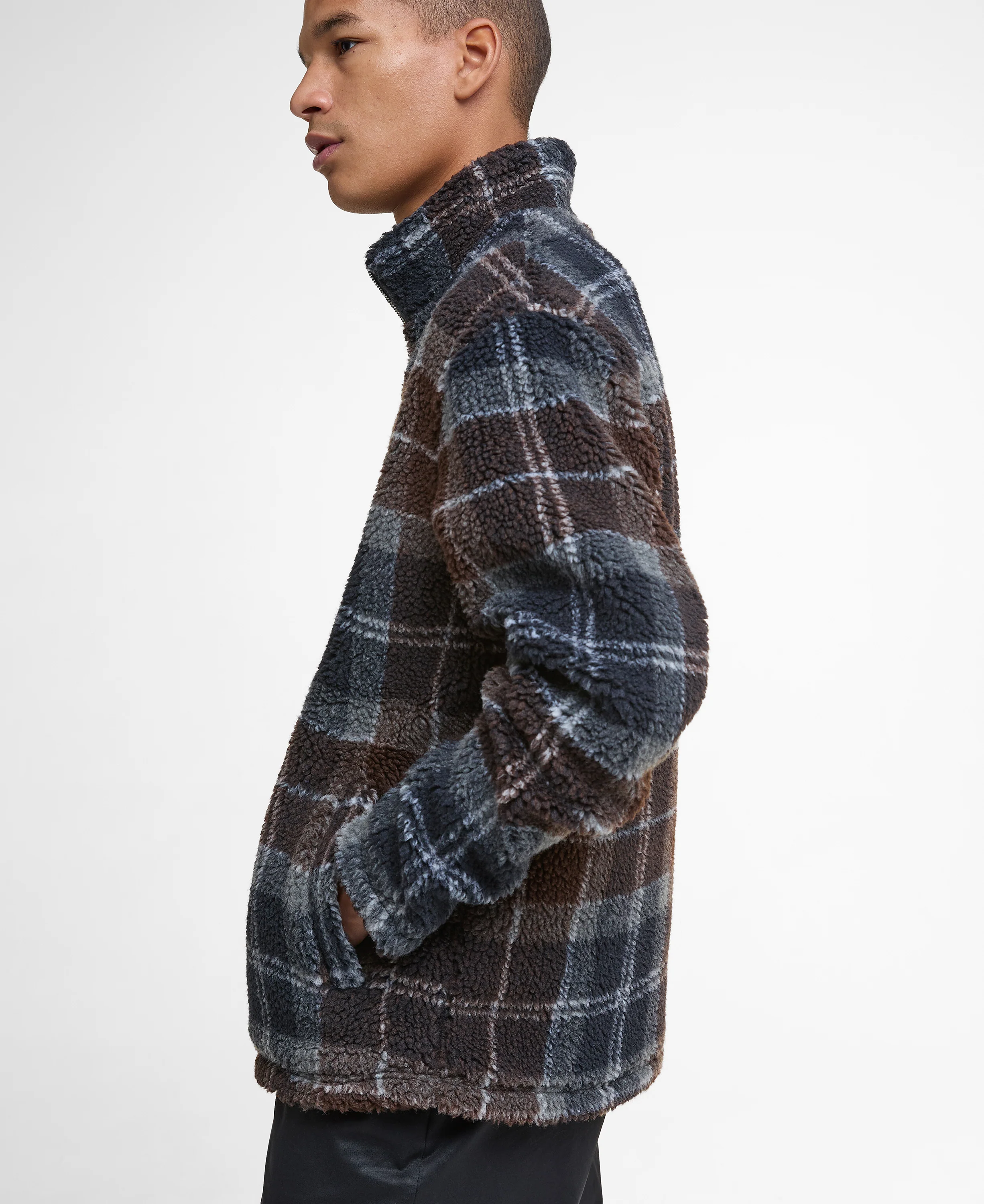 Tartan Fleece Zip Through - Image 3