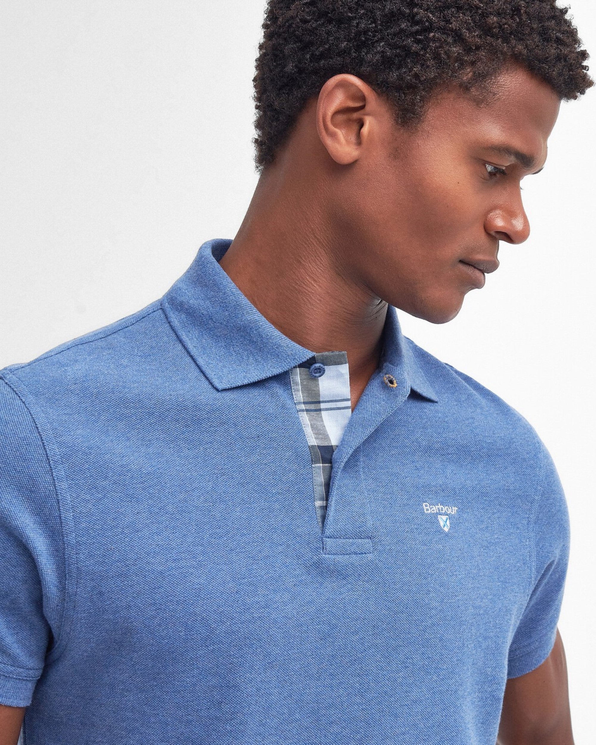 Tartan Pique Polo Top - Image 11