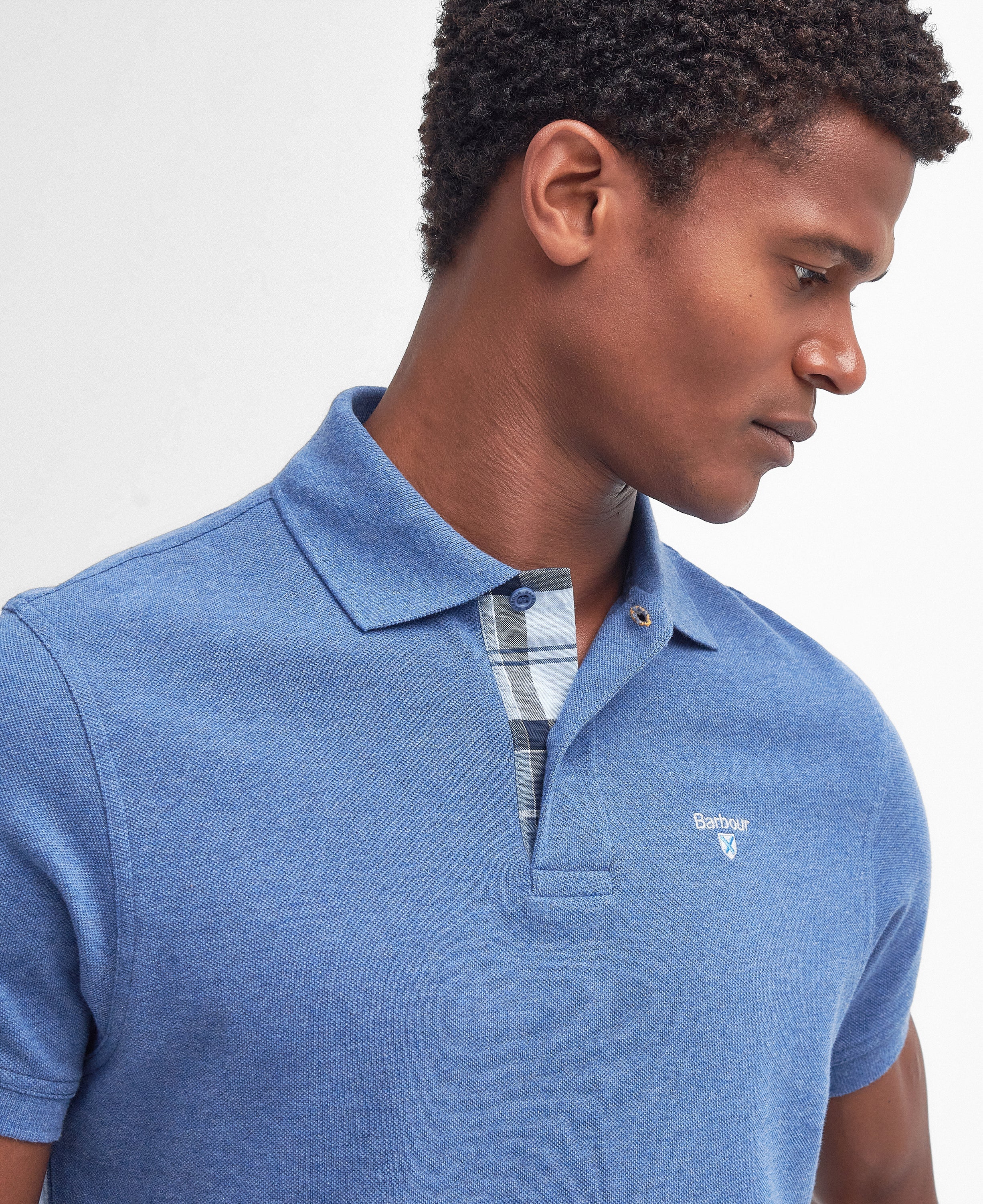 Tartan Pique Polo Top - Image 17