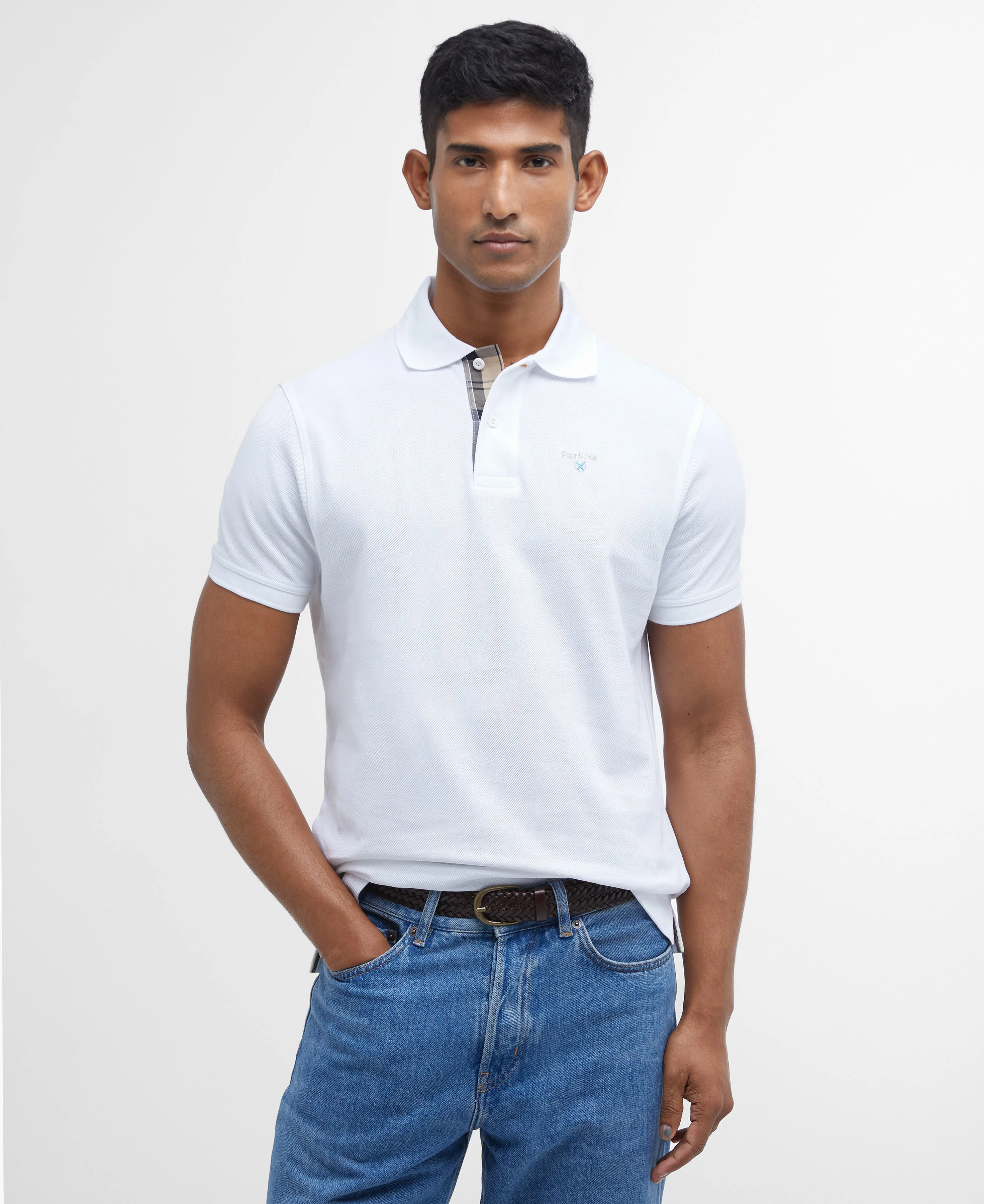 Tartan Pique Polo Top - Image 20