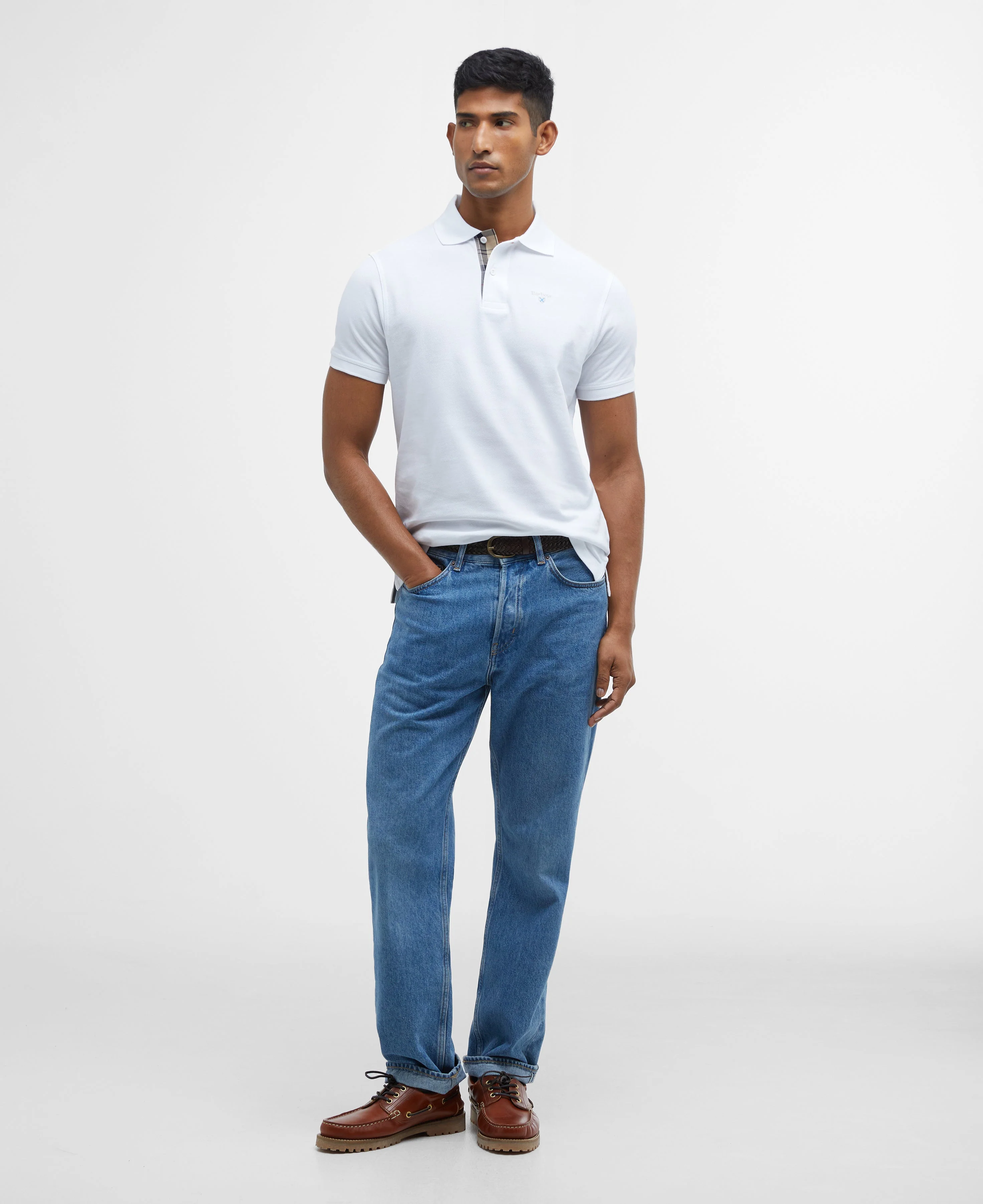 Tartan Pique Polo Top - Image 24