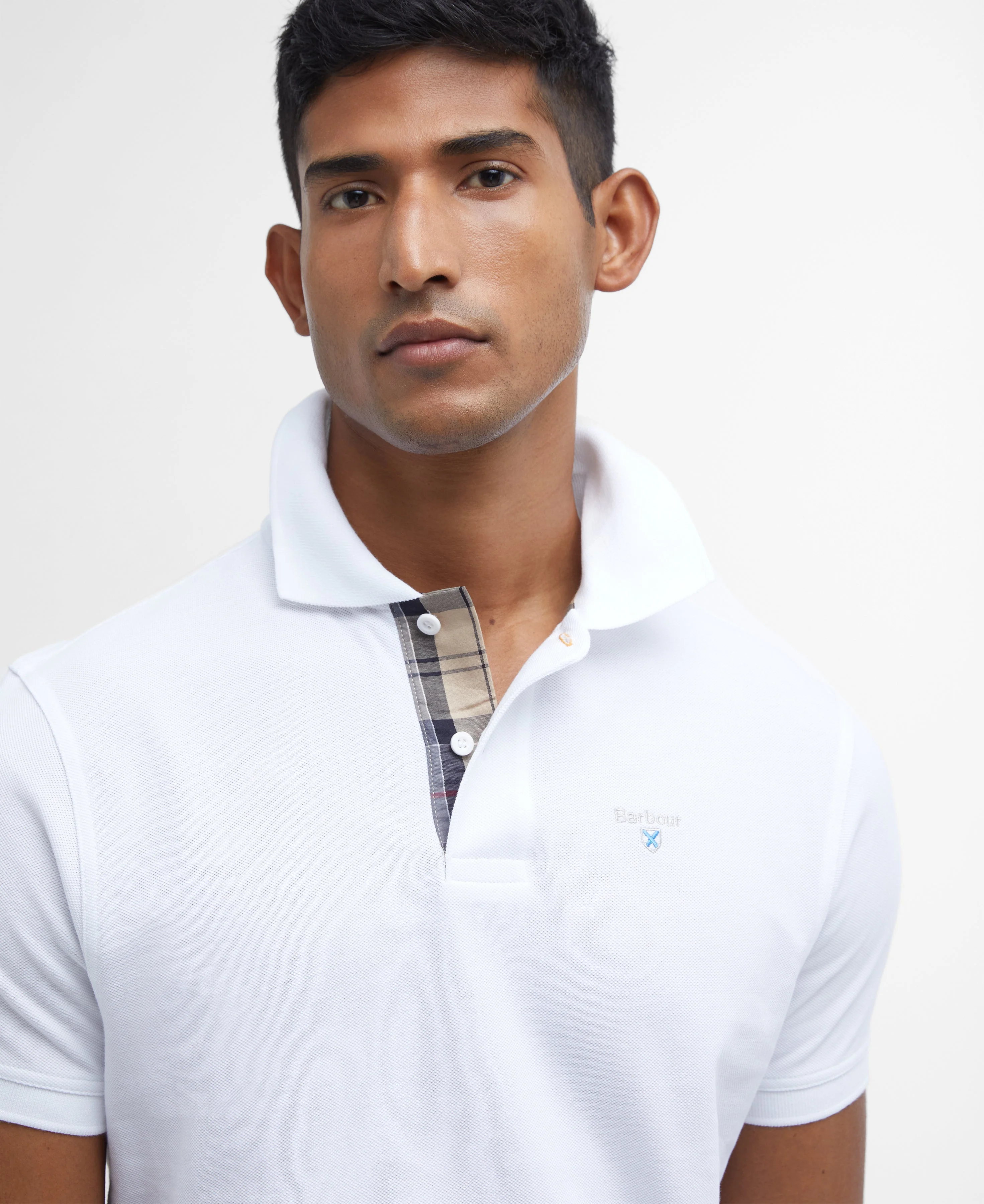 Tartan Pique Polo Top - Image 28