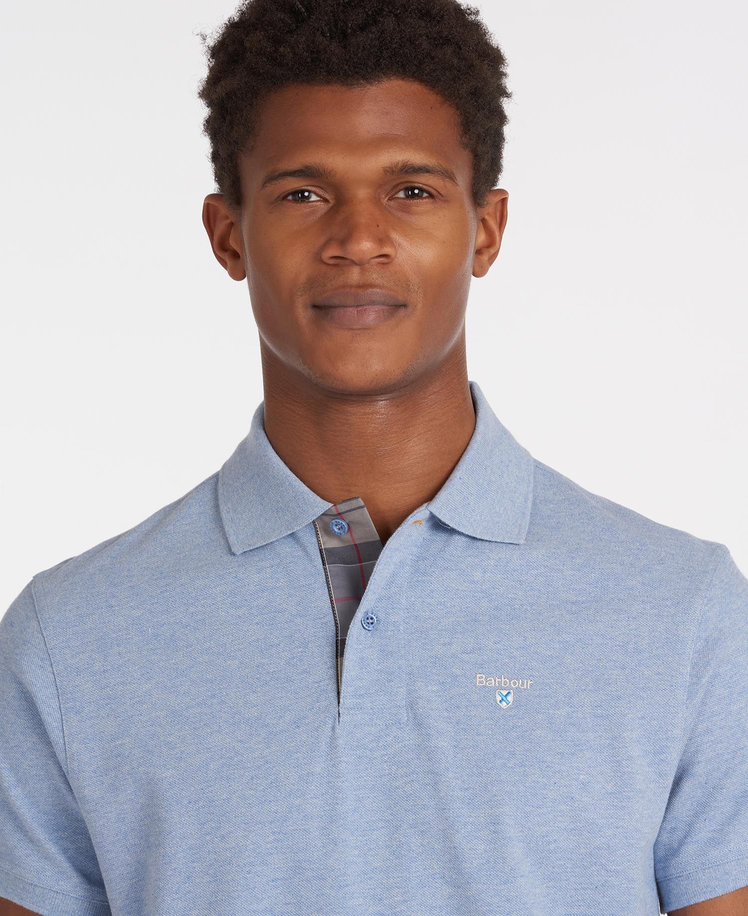 Tartan Pique Polo Top - Image 48
