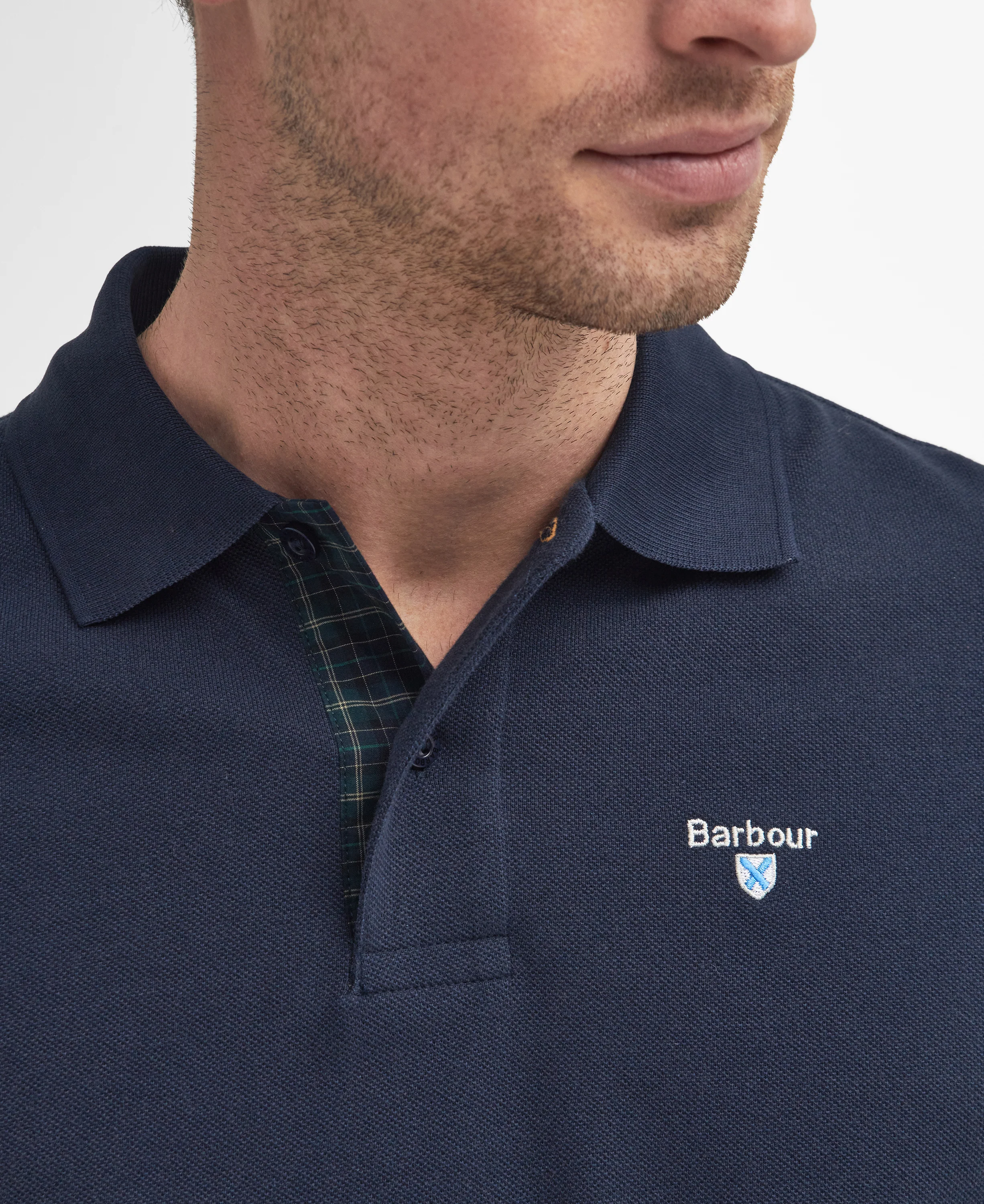 Tartan Pique Polo Top - Image 55
