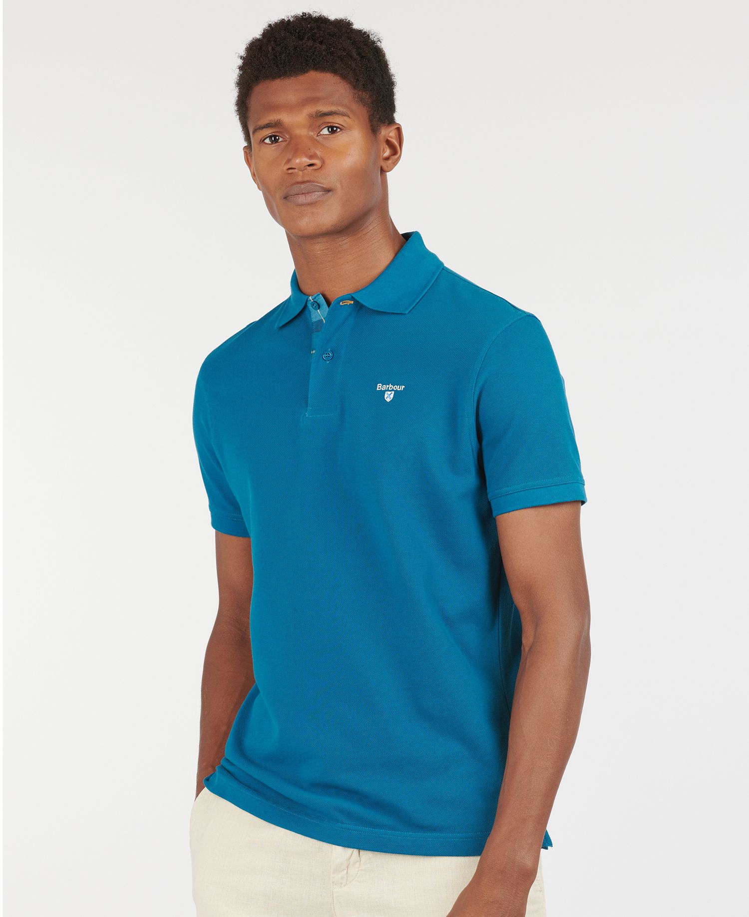 Tartan Pique Polo Top - Image 6