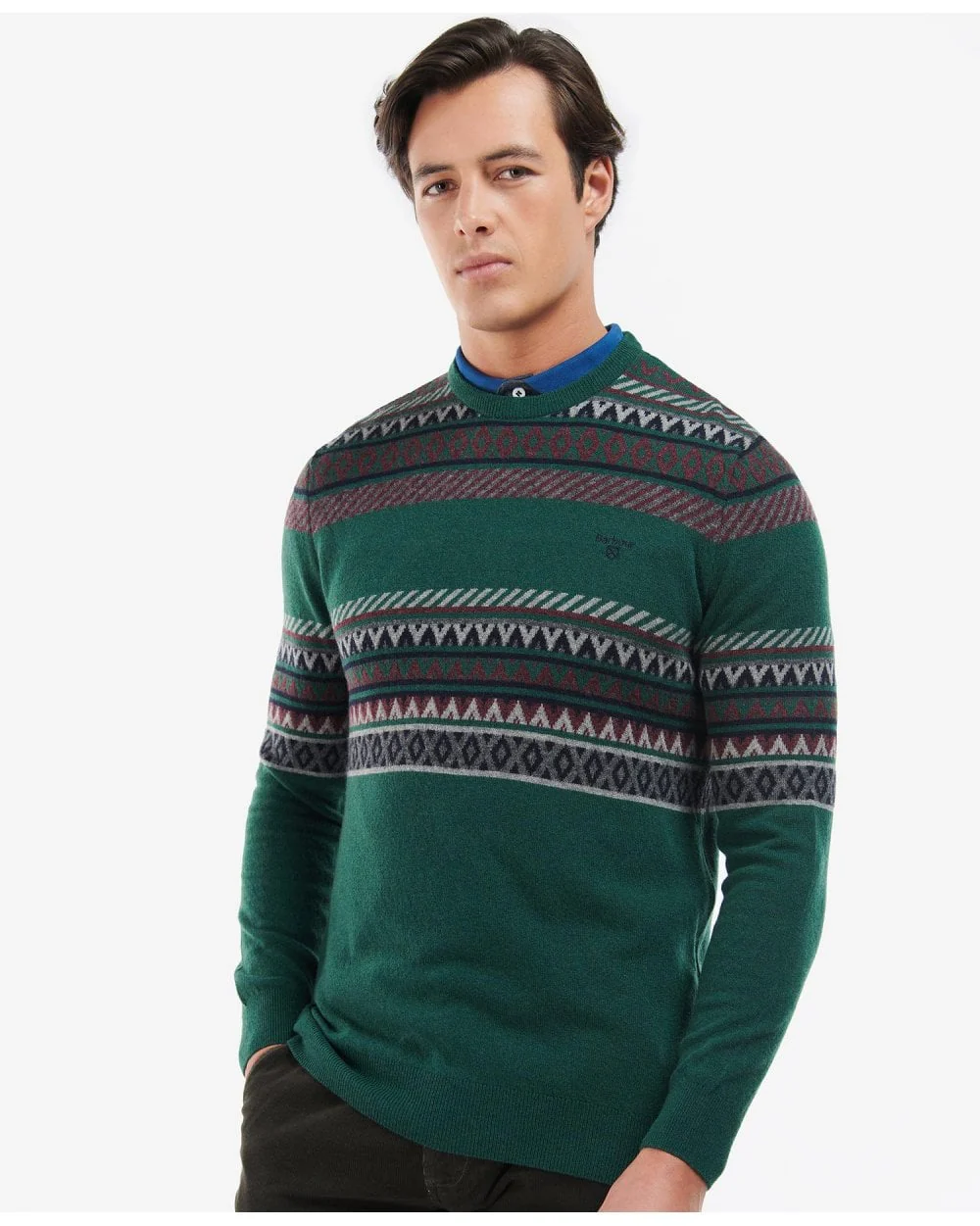Winterborne Fairisle Crew Neck Jumper - Image 15