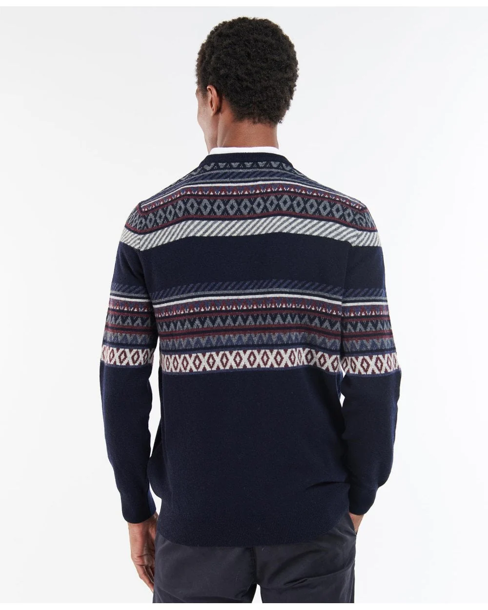 Winterborne Fairisle Crew Neck Jumper - Image 6