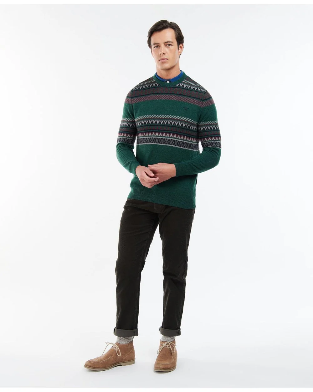 Winterborne Fairisle Crew Neck Jumper - Image 7