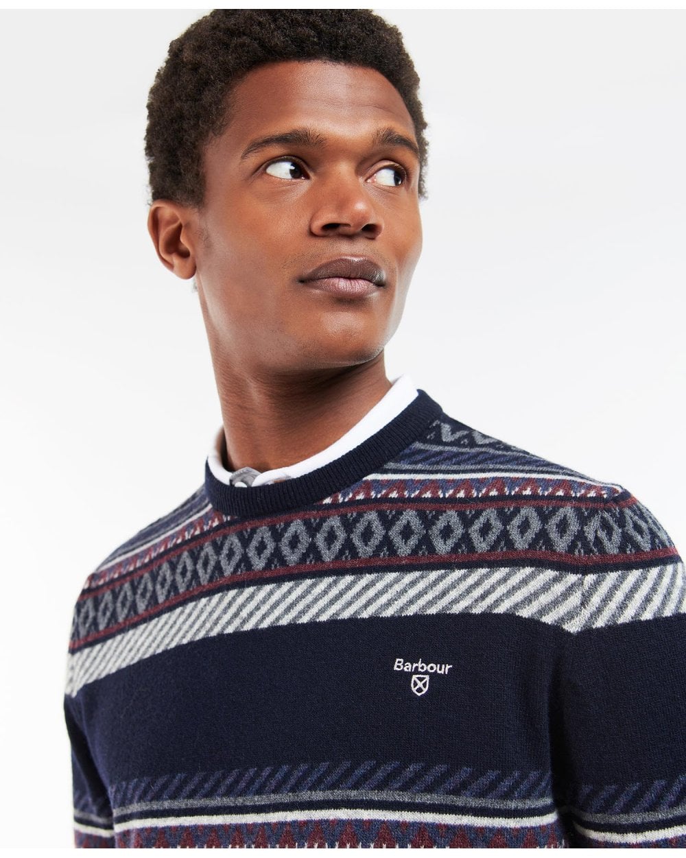 Winterborne Fairisle Crew Neck Jumper - Image 9