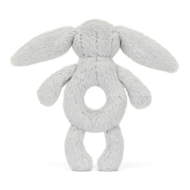 Bashful Silver Bunny Ring Rattle - Image 2