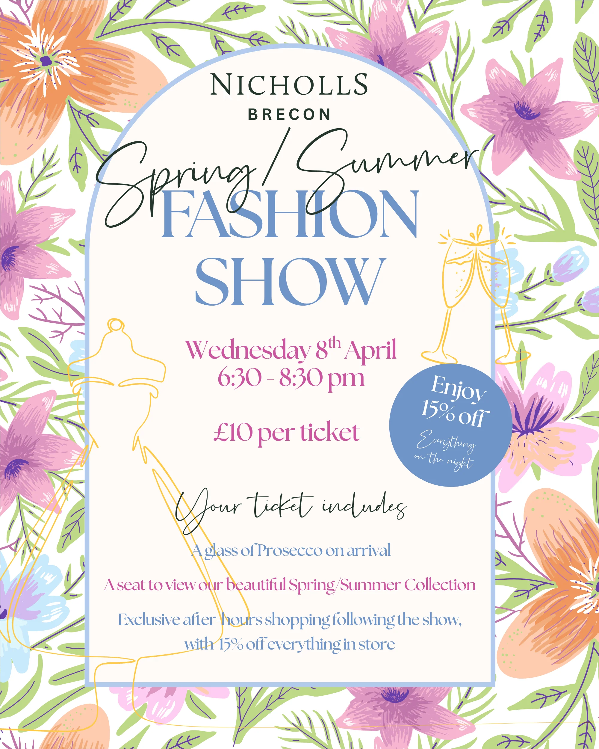 Brecon Fashion Show 8th April - Event Ticket