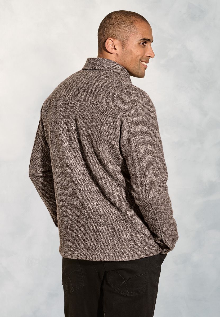 Fallon Taupe Twill Overshirt - Image 6