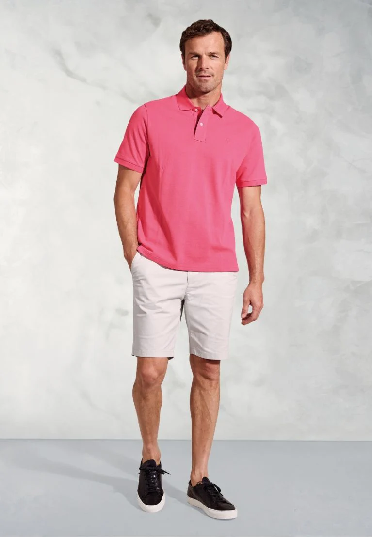 Firth Rose Pure Cotton Piqué Polo Shirt - Image 2