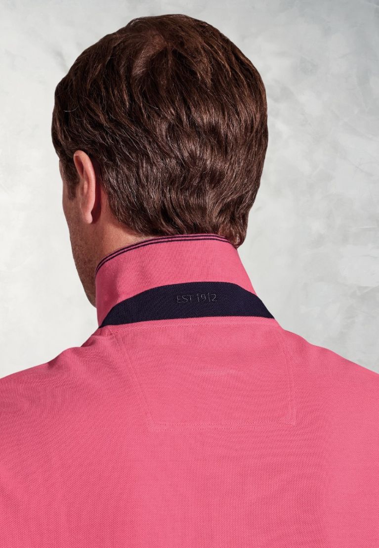 Firth Rose Pure Cotton Piqué Polo Shirt - Image 5