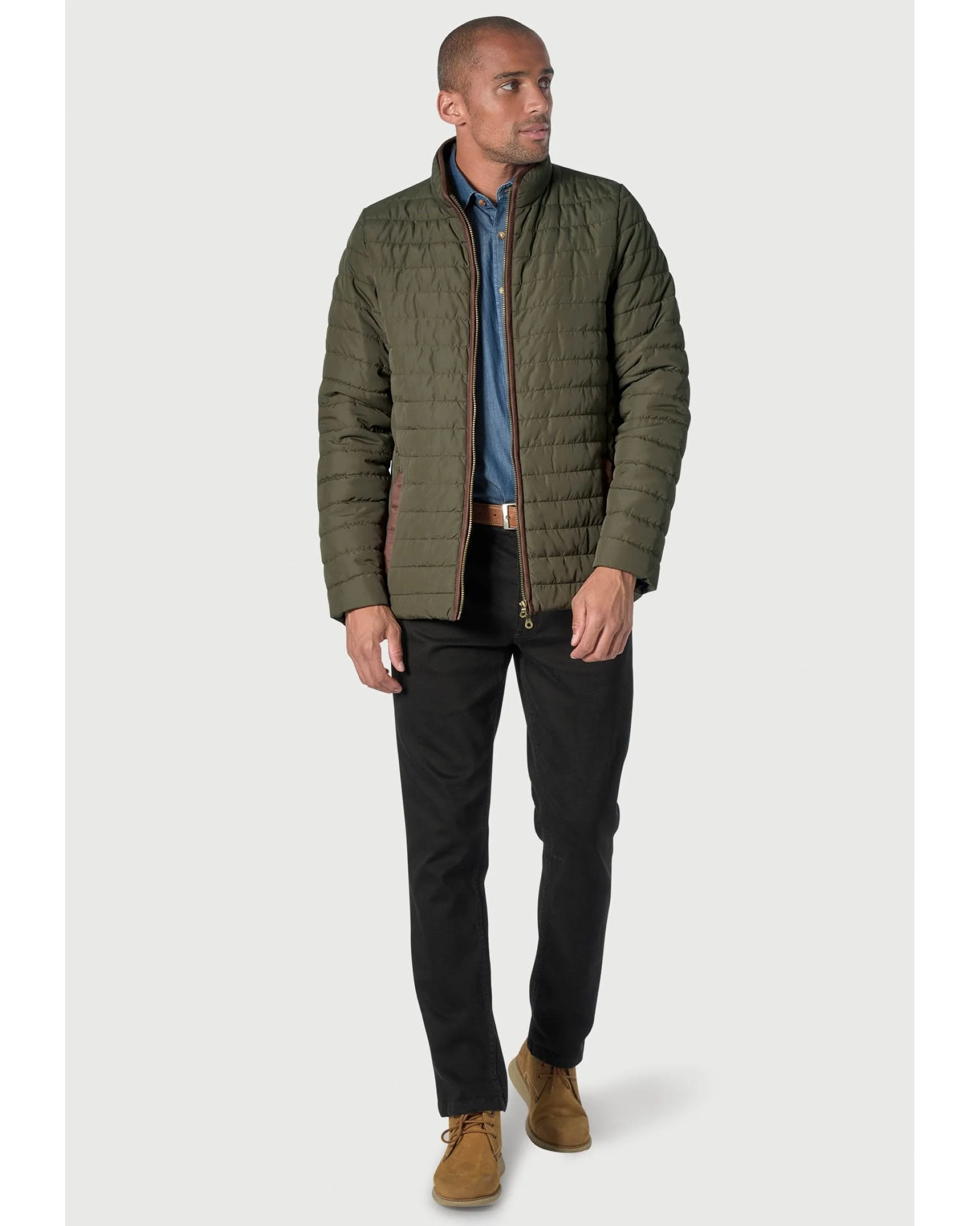 Orlando Quilted Jacket Olive - Image 3