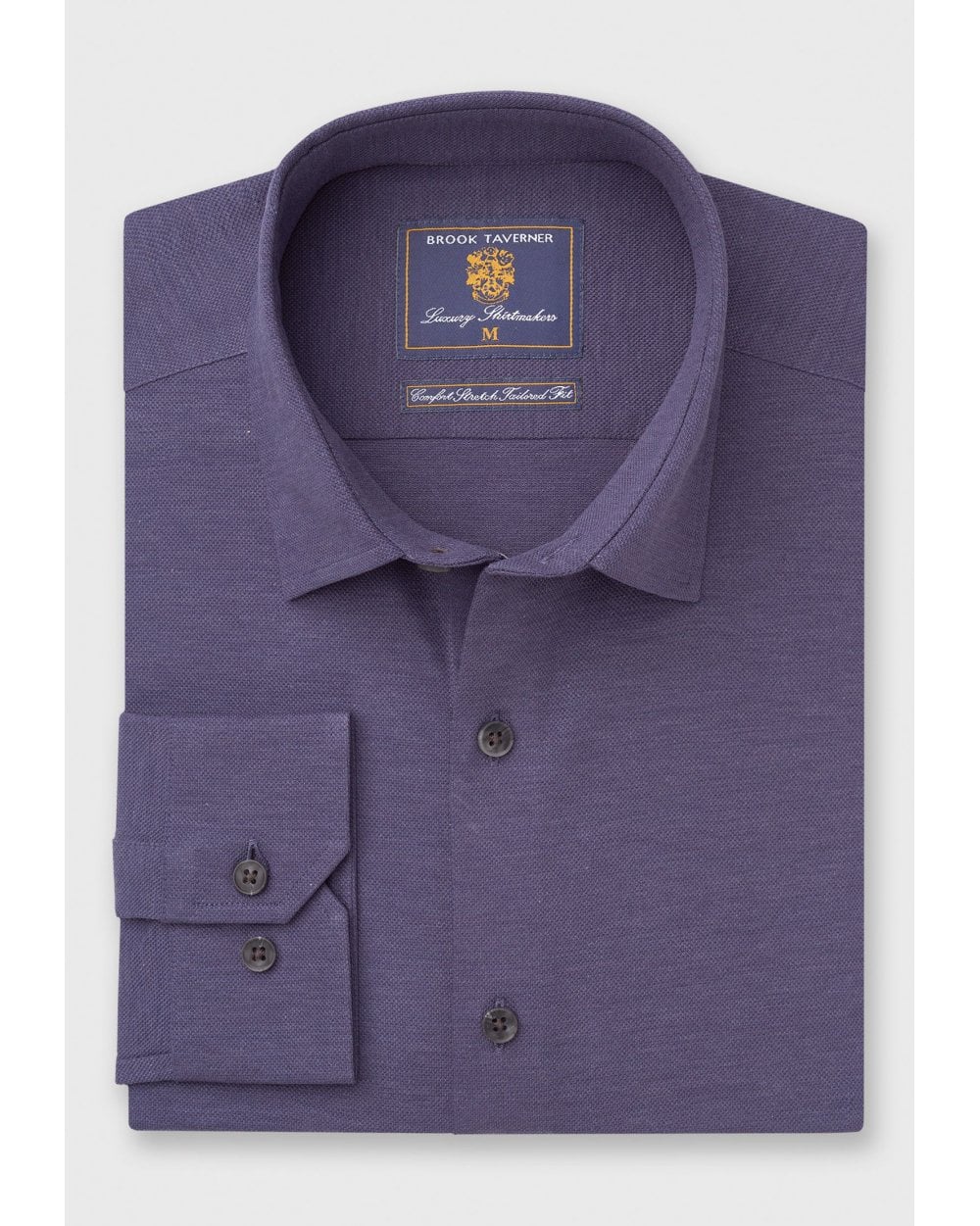 Plain Comfort Stretch Knitted Piqué Shirt - Image 4