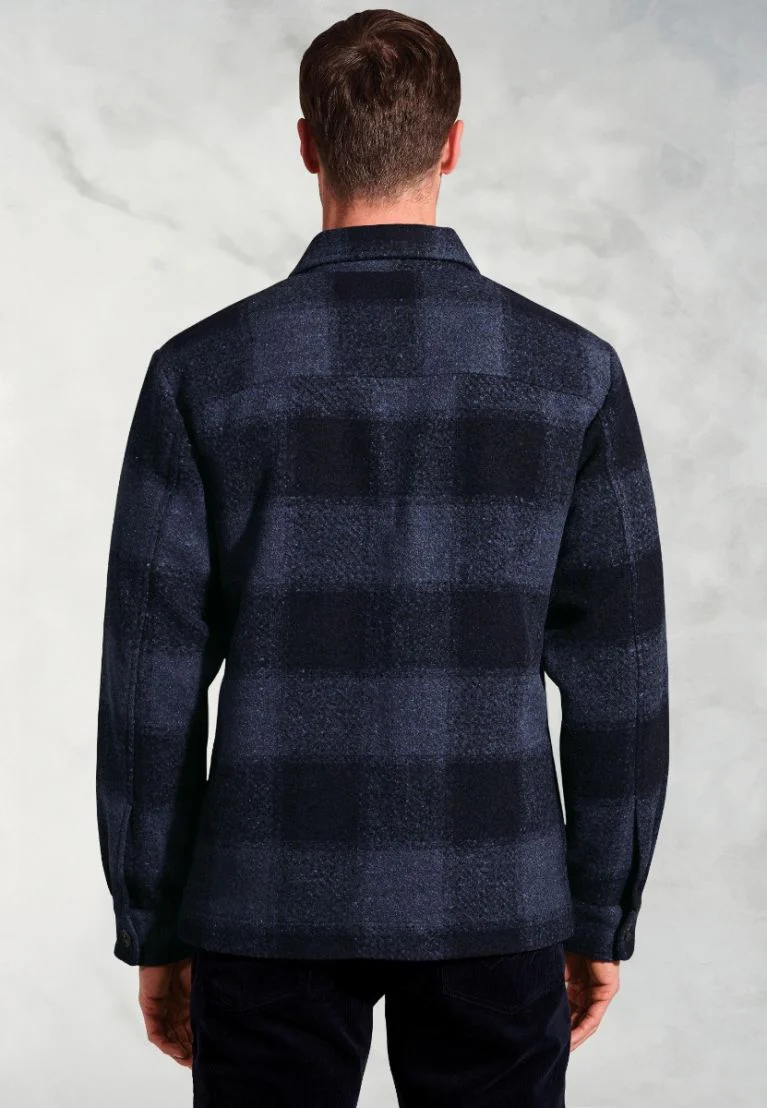 Roberts Blue Check Overshirt - Image 4
