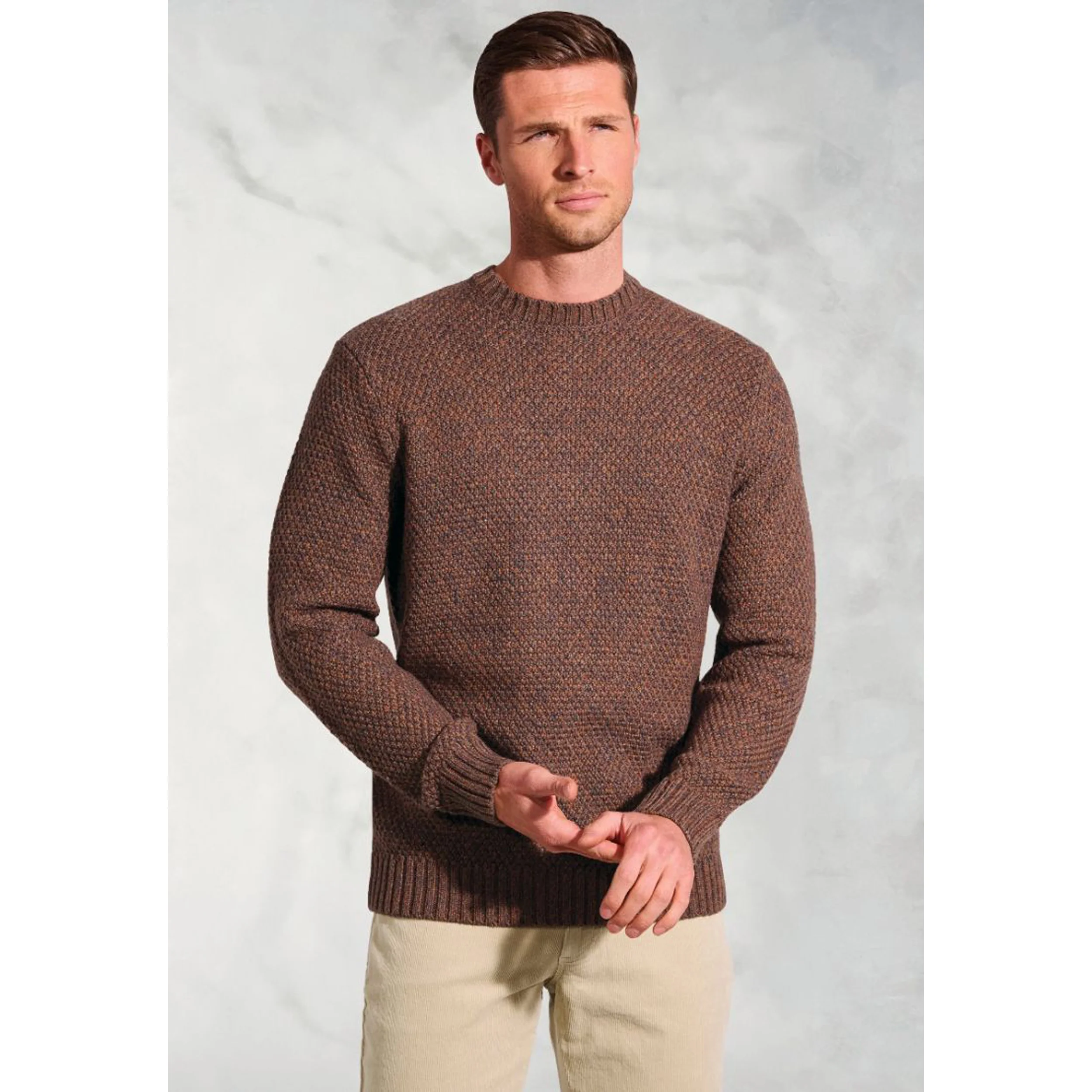 Taylor Rust Twist Crew Neck Jumper - Image 5