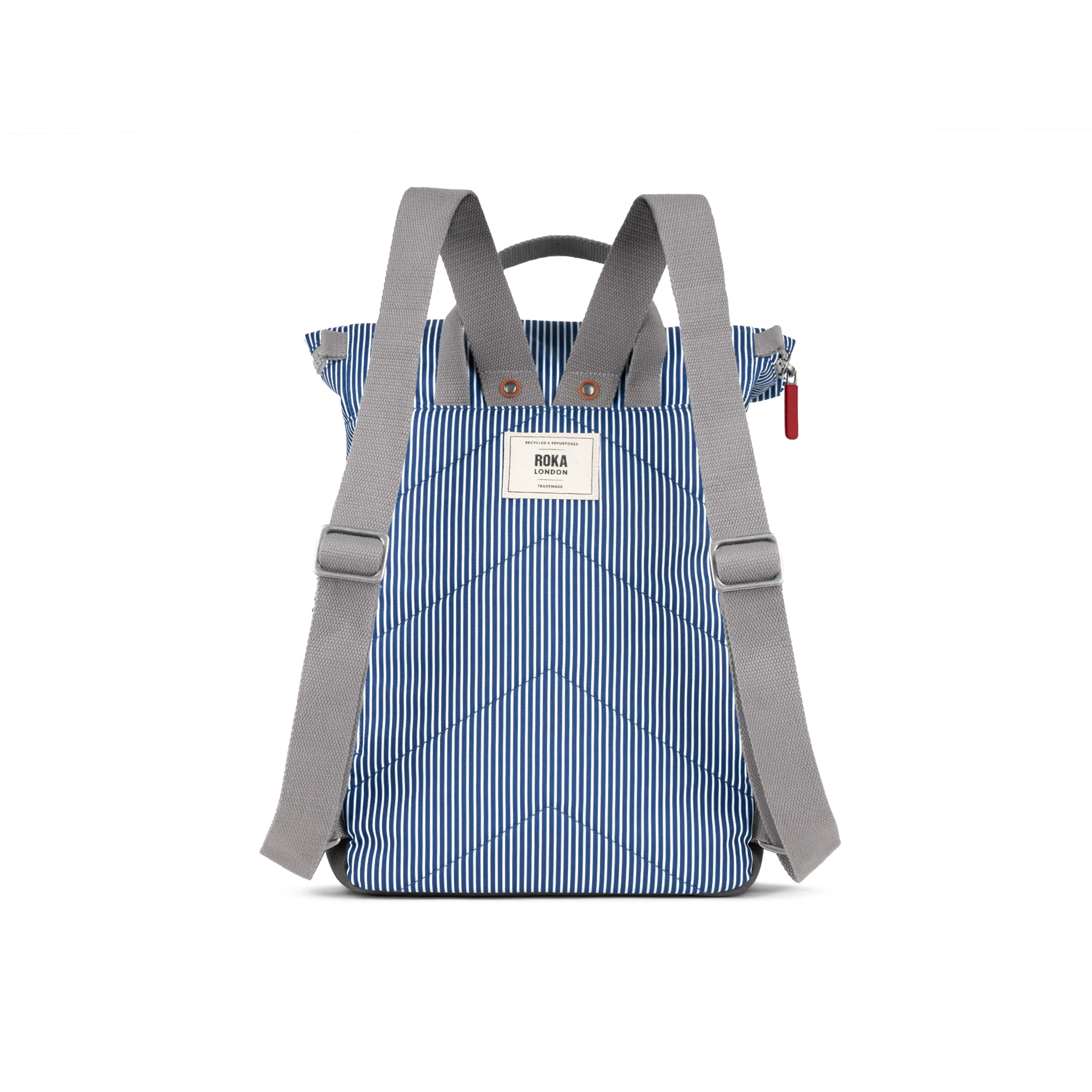Canfield Medium Backpack in Blue Hickory Canvas - Image 2