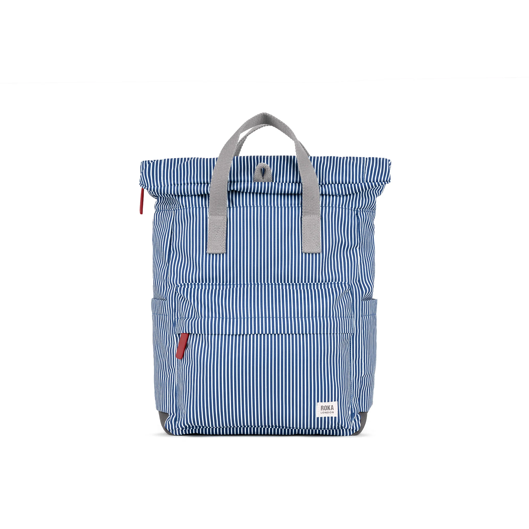 Canfield Medium Backpack in Blue Hickory Canvas - Image 3