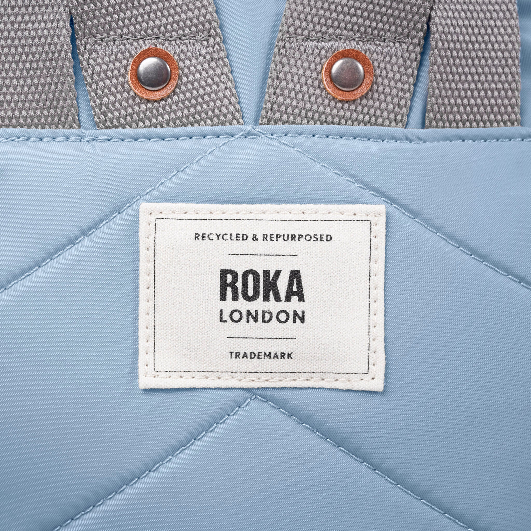 Canfield Small Backpack in Retro Blue Nylon - Image 6
