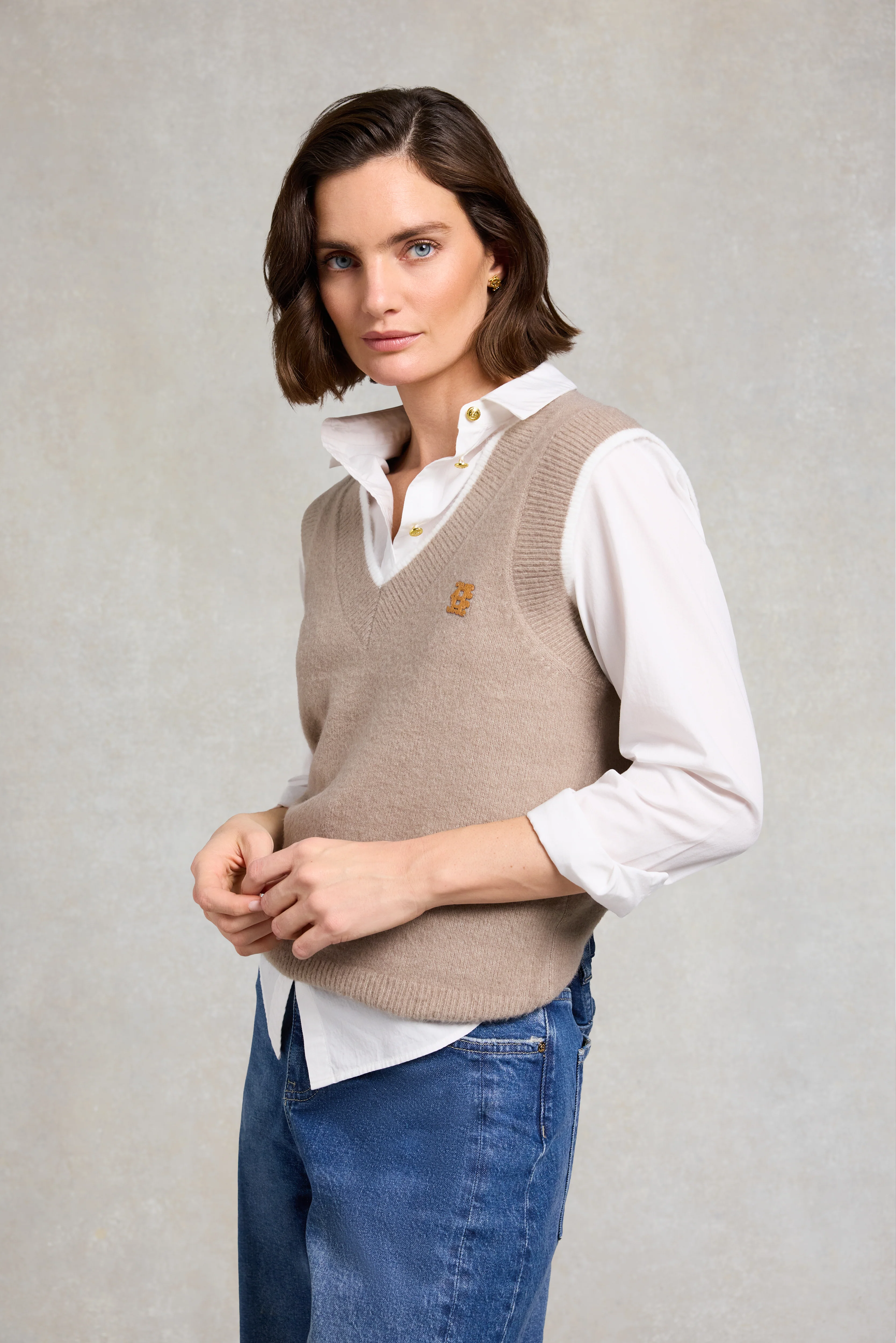 Cecilia Knitted V-Neck Tank - Image 3