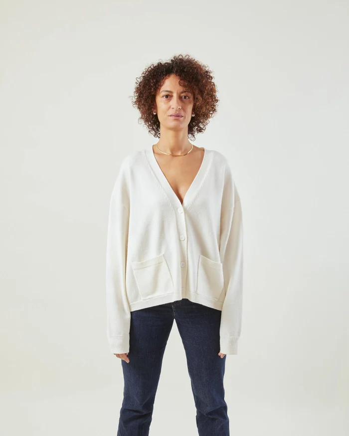 Edith Cardigan Beige - Image 2