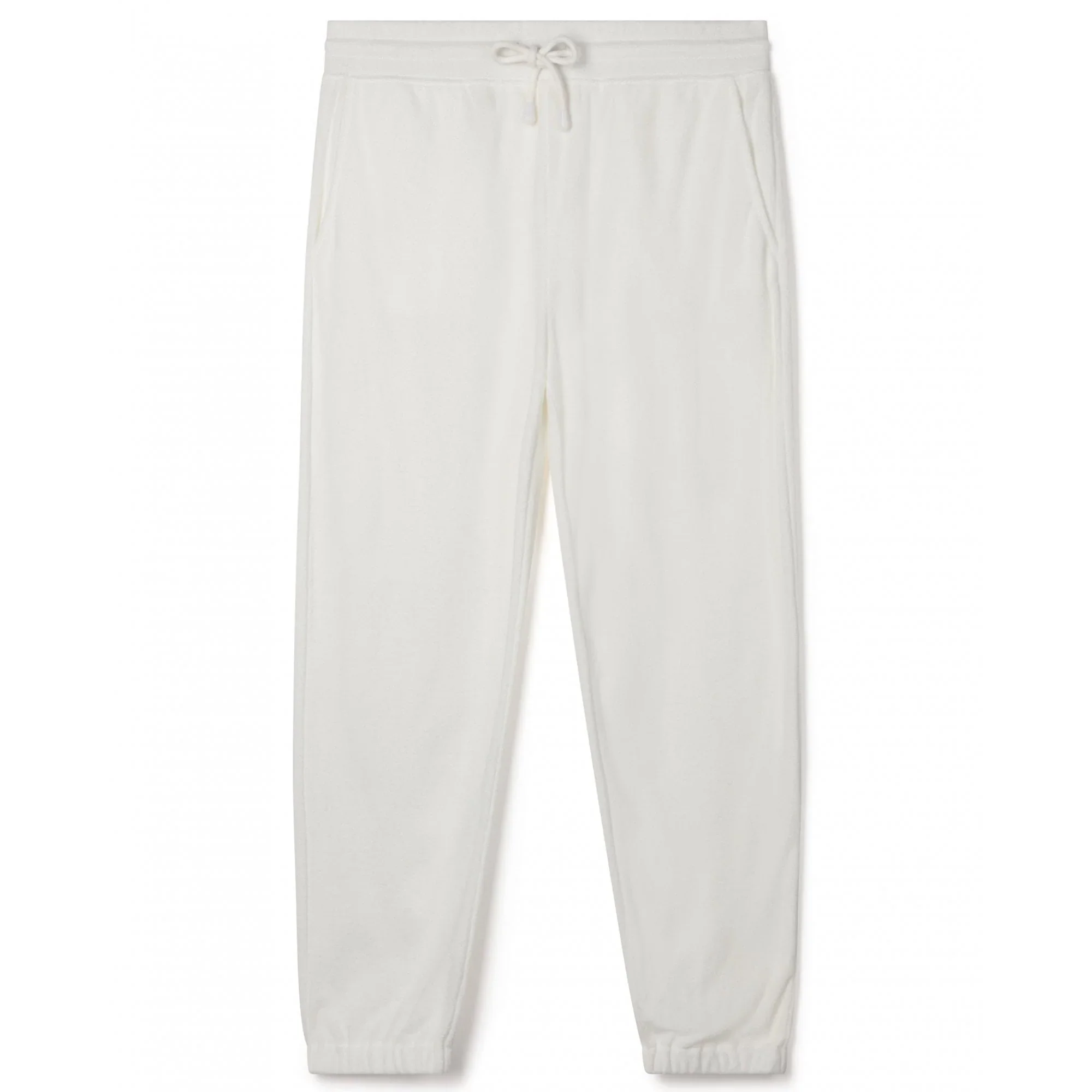 Lydia Towelling Joggers Off White - Image 3