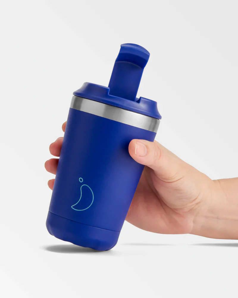Original Matte Blue Coffee Cup 340ml - Image 4