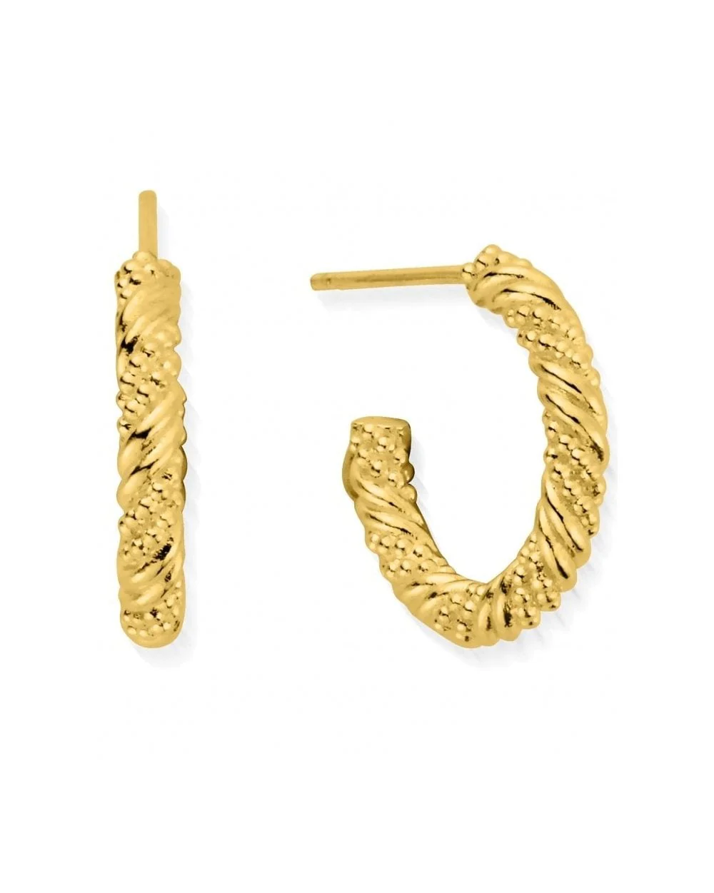 Gold Entwined Passion Hoops