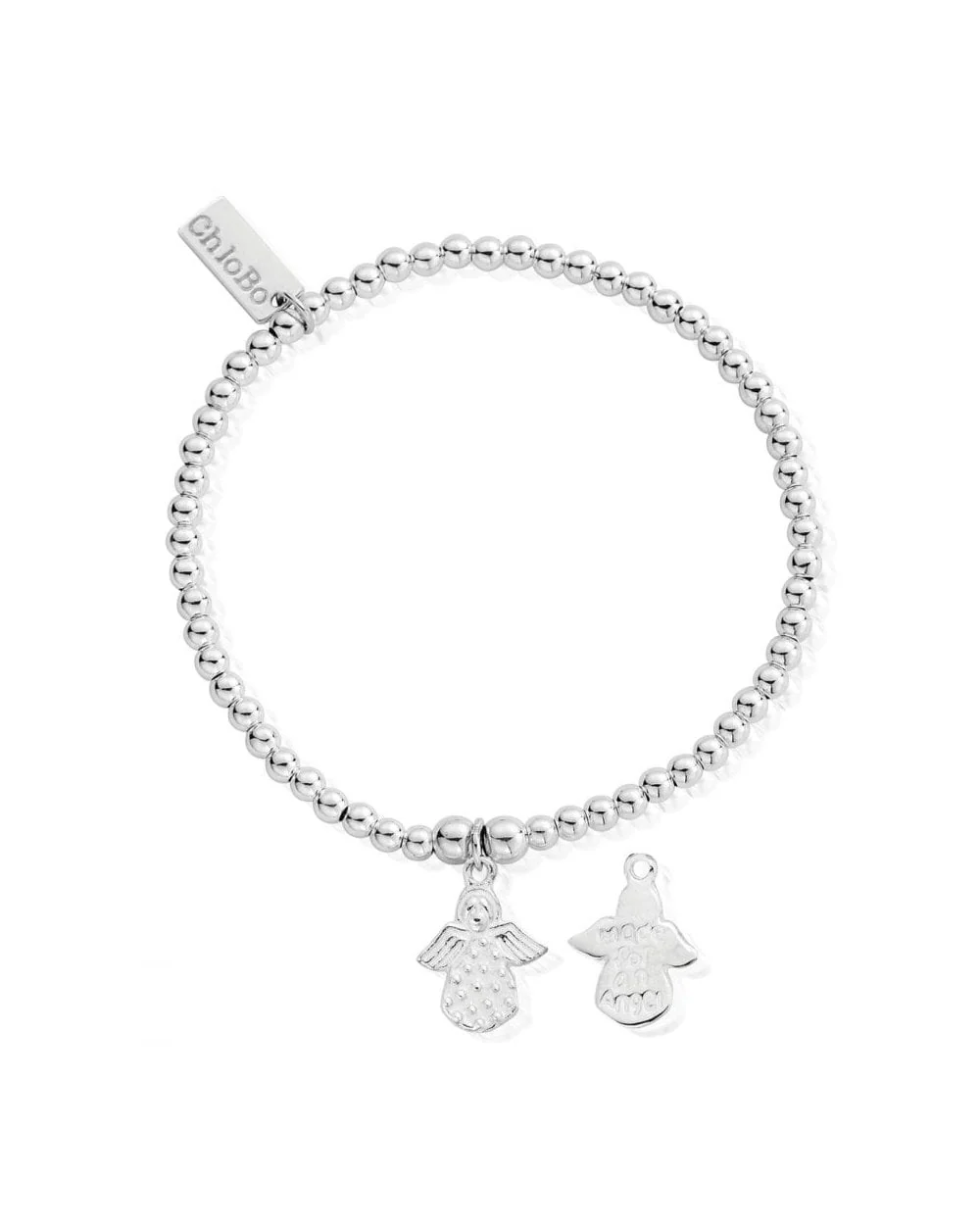 Iconic Silver Cute Charm Mini "Made for an Angel" Bracelet - Image 2