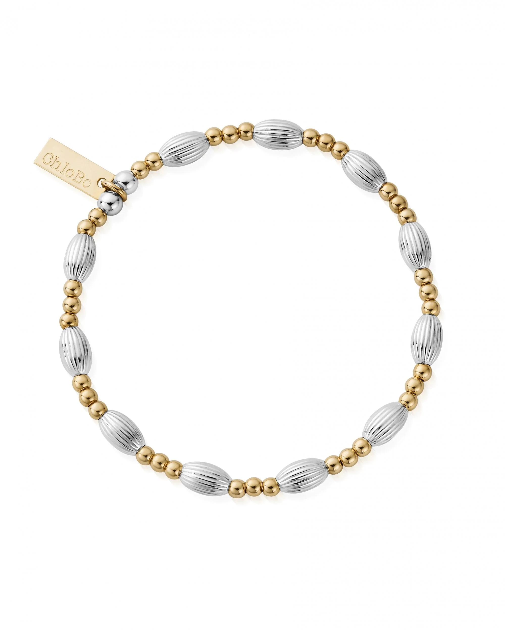 Mixed Metal Twisted Oval Bracelet - Image 2