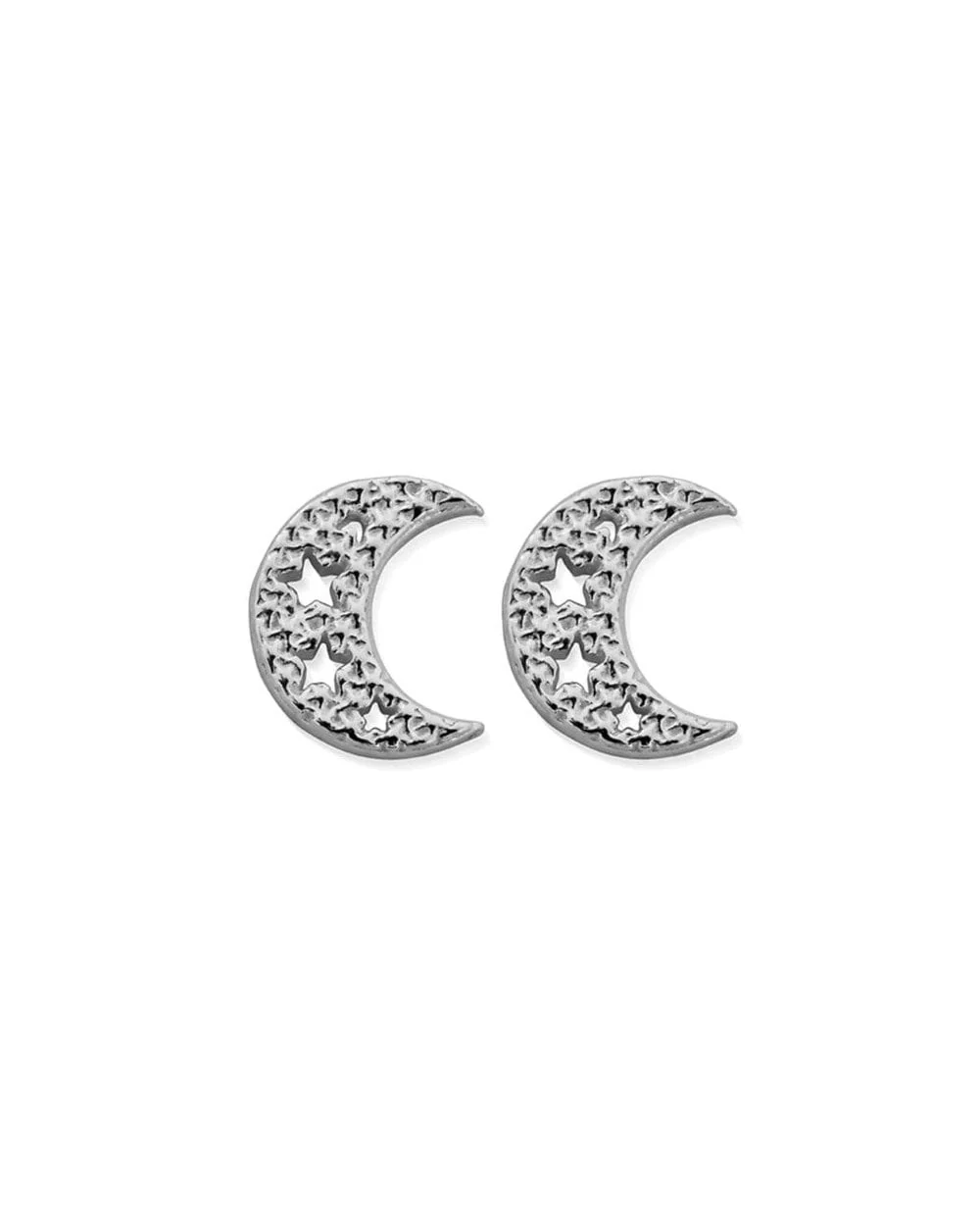 Starry Moon Stud Earrings