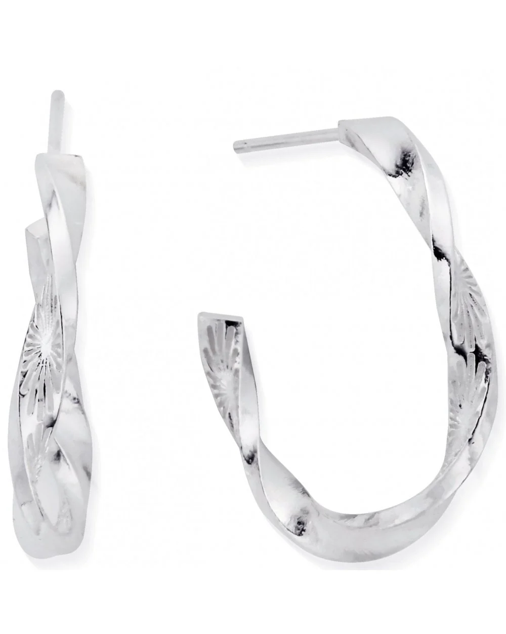 Sun Twisted Hoops