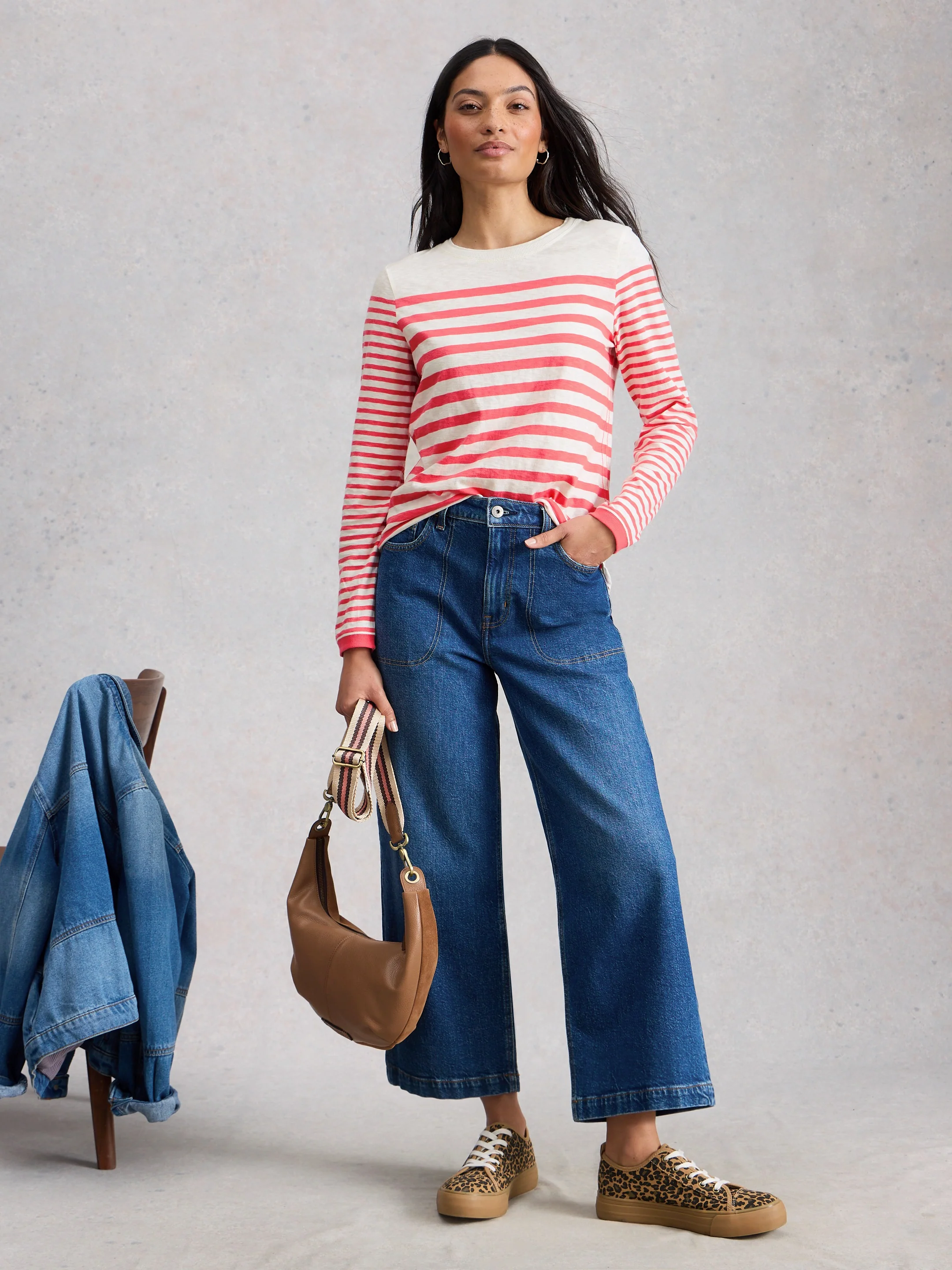 Clara Long Sleeve Stripe Tee - Image 4