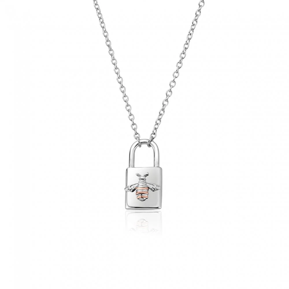 Honey Bee Padlock Necklace