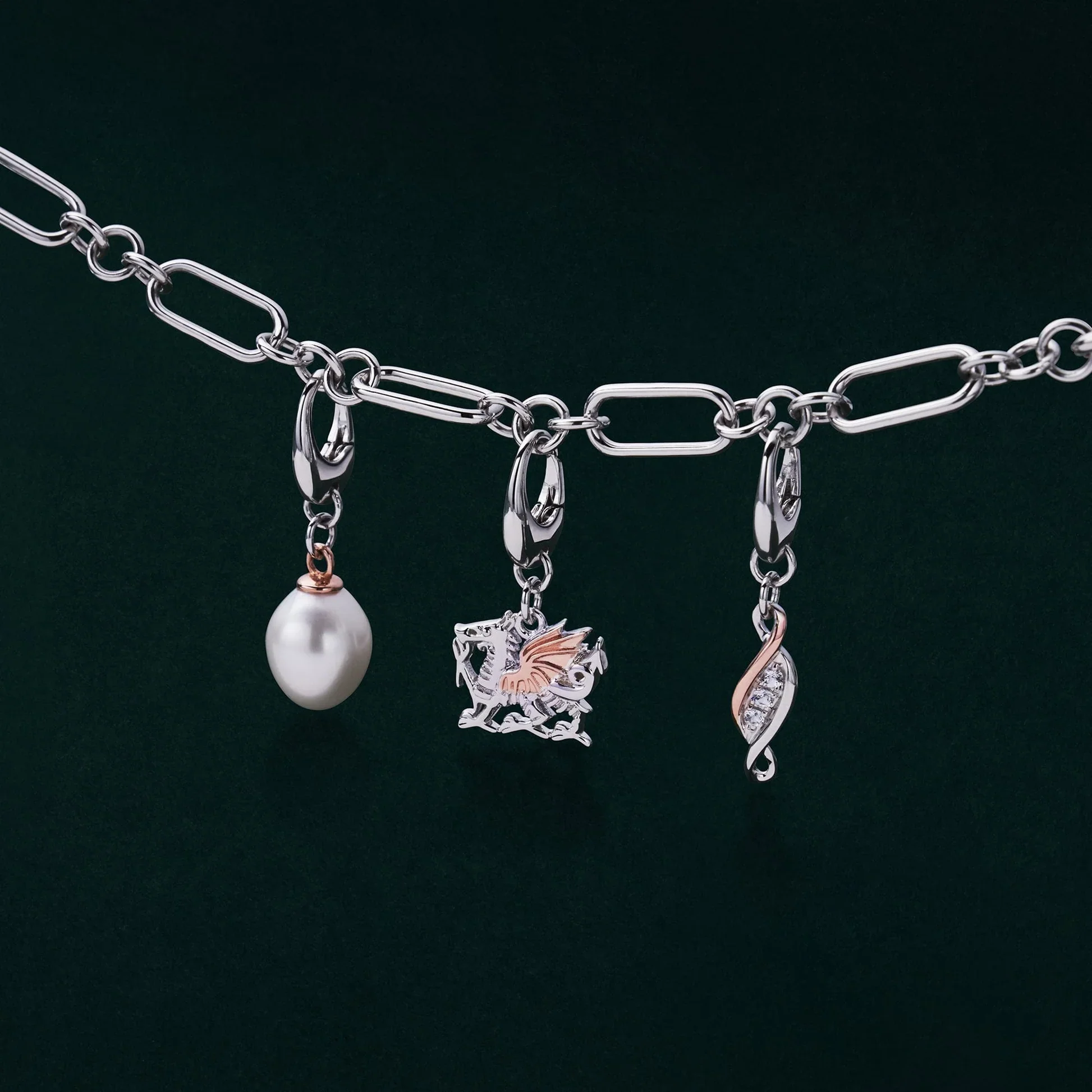 Insignia Sterling Silver Beachcomber Charm with Pearl - Image 2