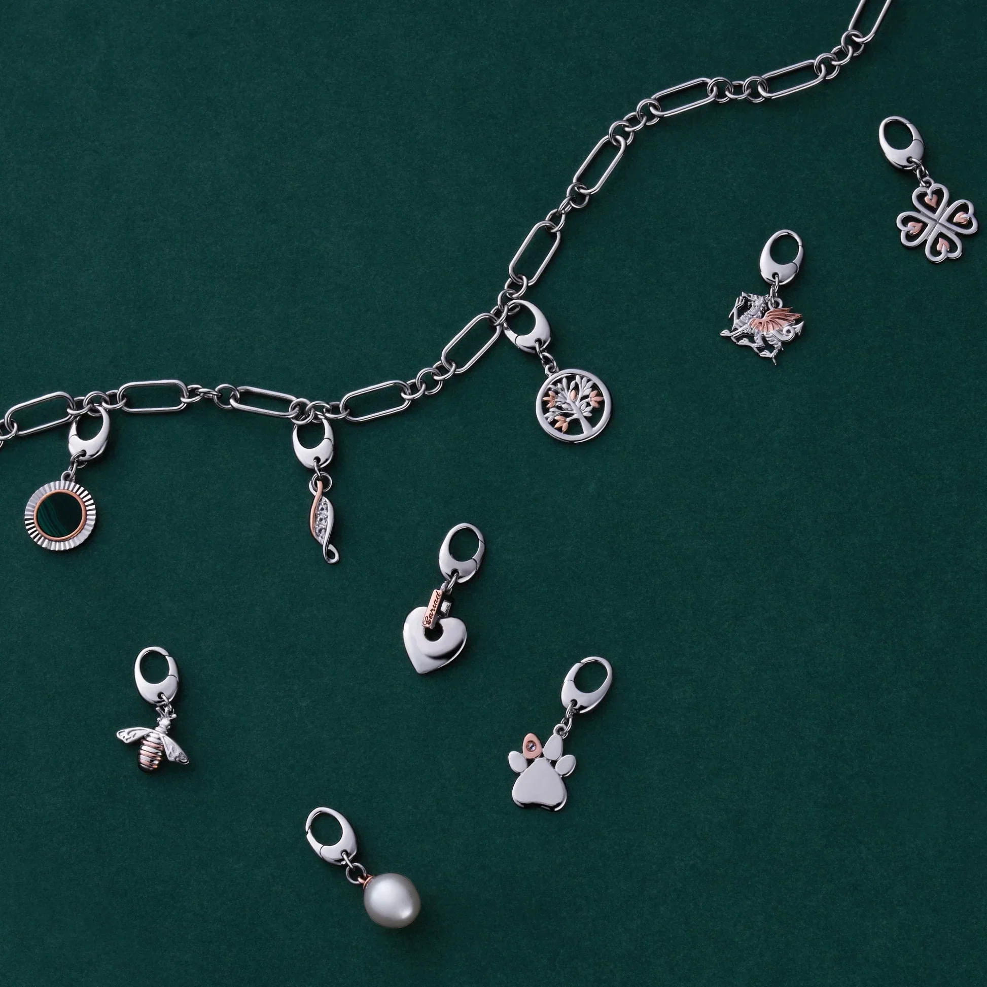 Insignia Sterling Silver Charm Choker - Image 3