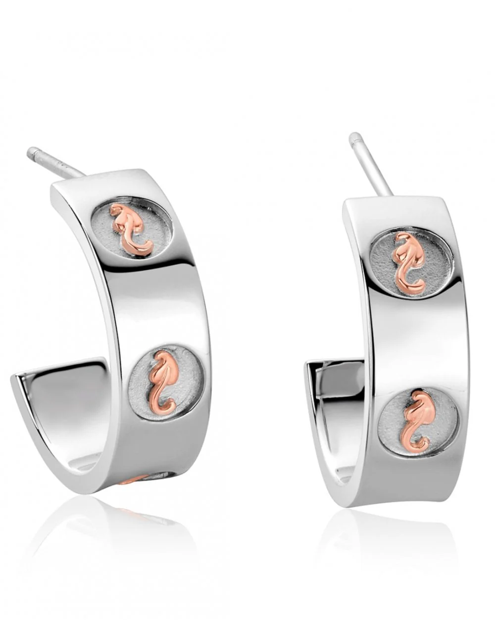 Insignia Sterling Silver Half-Hoop Earrings