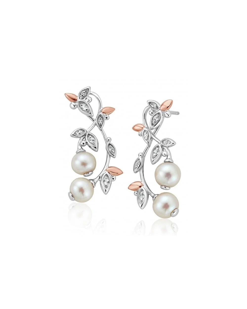 Lily of the Valley Pearl Drop Earrings