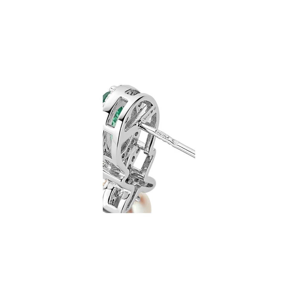 Queens Jubilee Superbloom Aventurine Earrings - Image 3