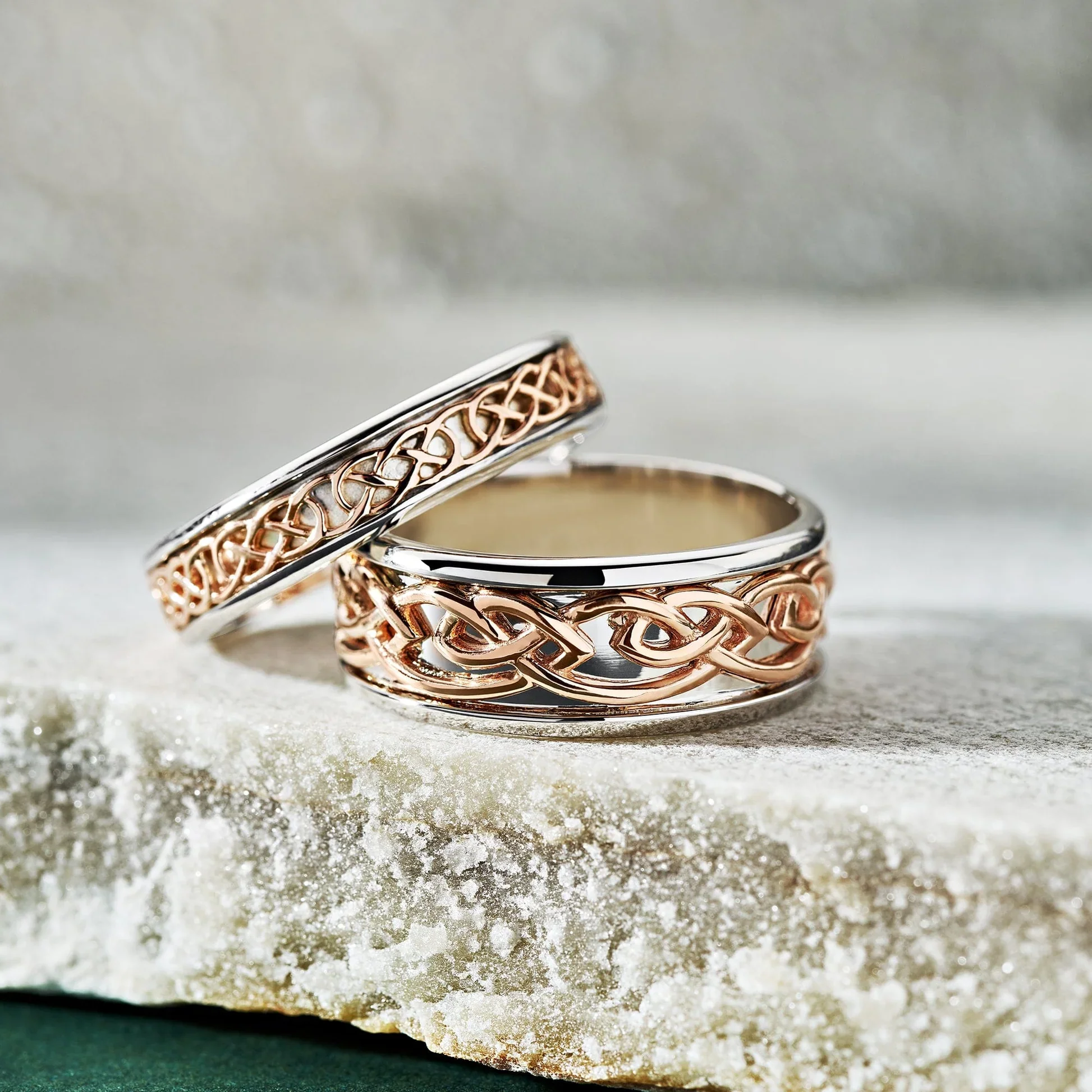 Royal Clogau Sterling Silver Annwyl Wide Channel Ring - Image 3
