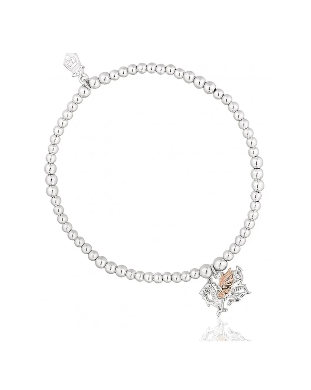 Royal Clogau Sterling Silver Welsh Dragon Affinity Bracelet with Topaz