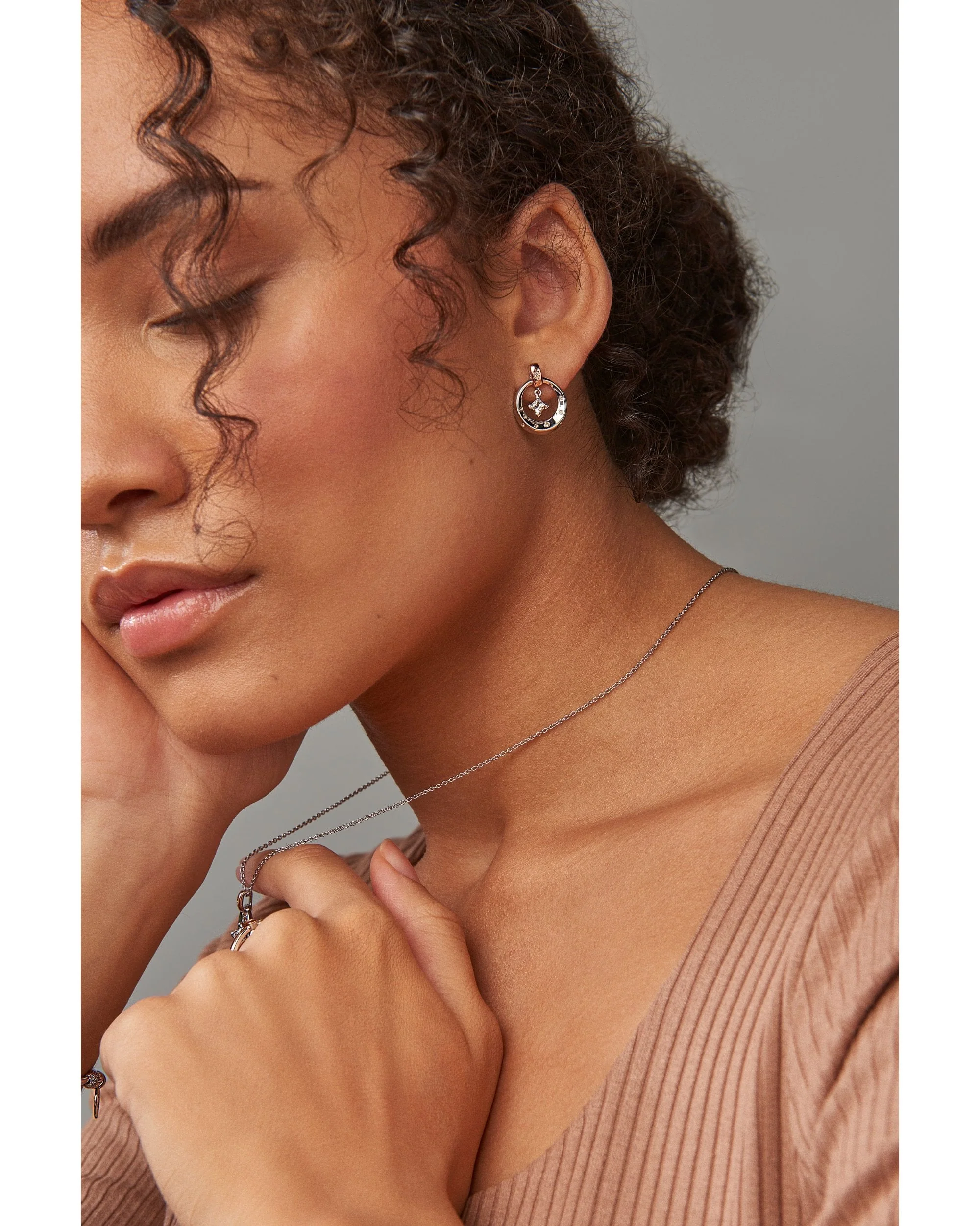 Stars of the Llyn Peninsula White Topaz Drop Earrings - Image 2