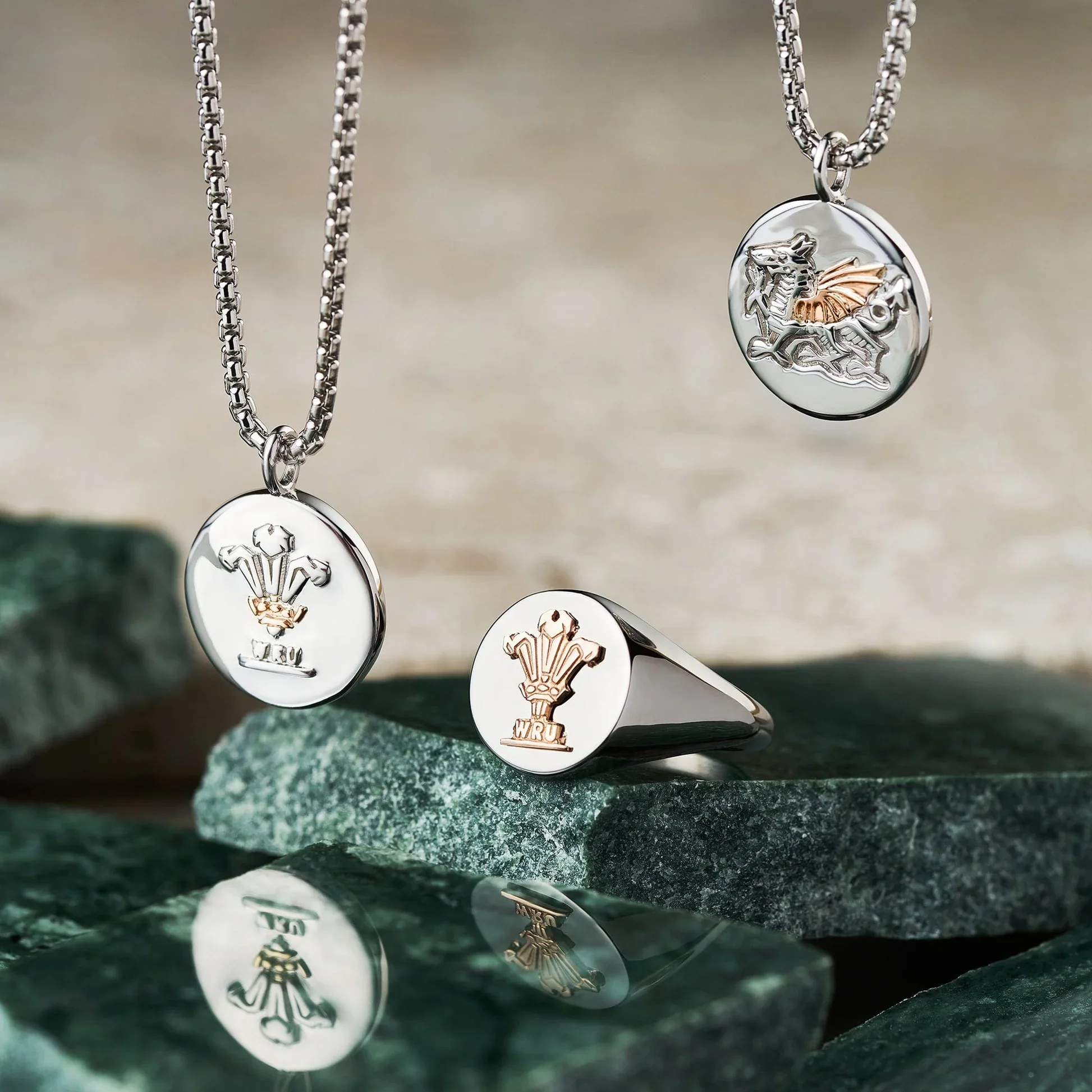 WRU Sterling Silver Signet Ring - Image 3